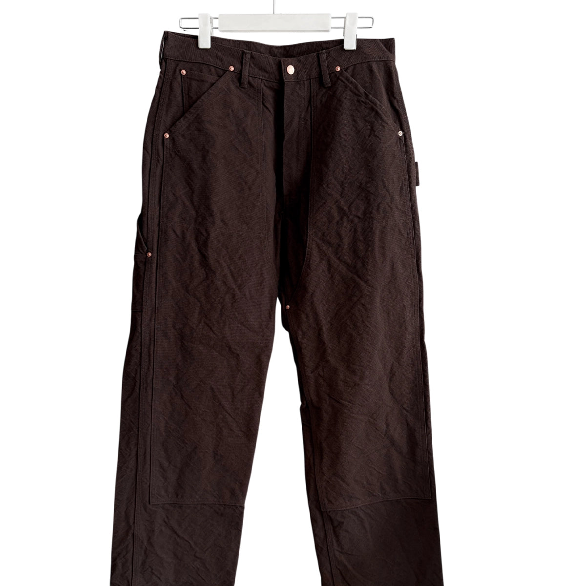 パンツ comoli 26SS COTTON DUCK PAINTER PANTS Comoli - COTTON DUCK PAINTER PANTS D01-03007 - BROWN