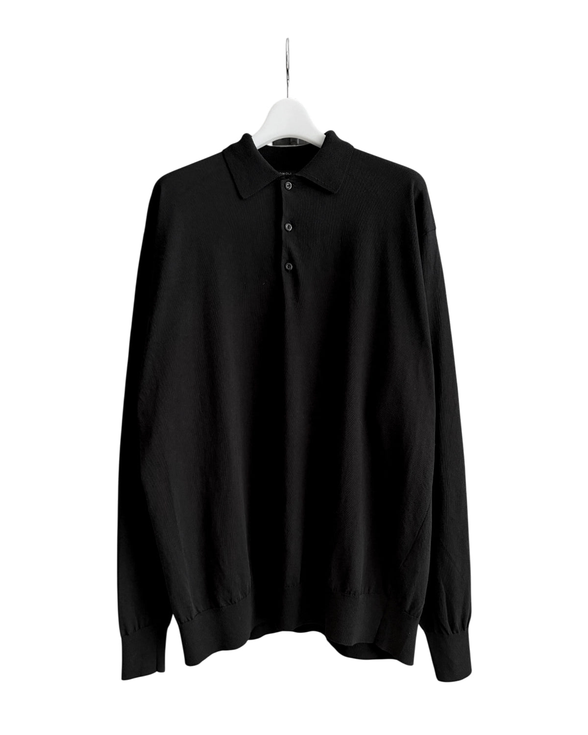 COMOLI の コットン ニットポロ (D01-06013)