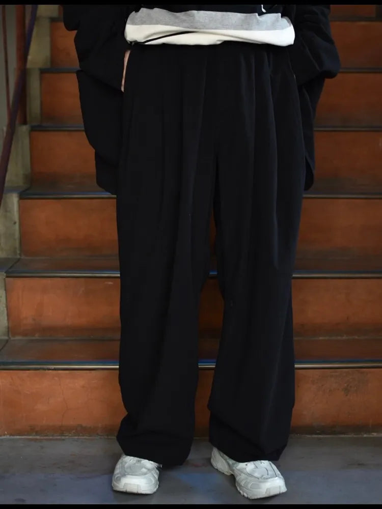 COOTIE PRODUCTIONS® / Hard Twist Yarn Twill 3 Tuck Wide Trousers