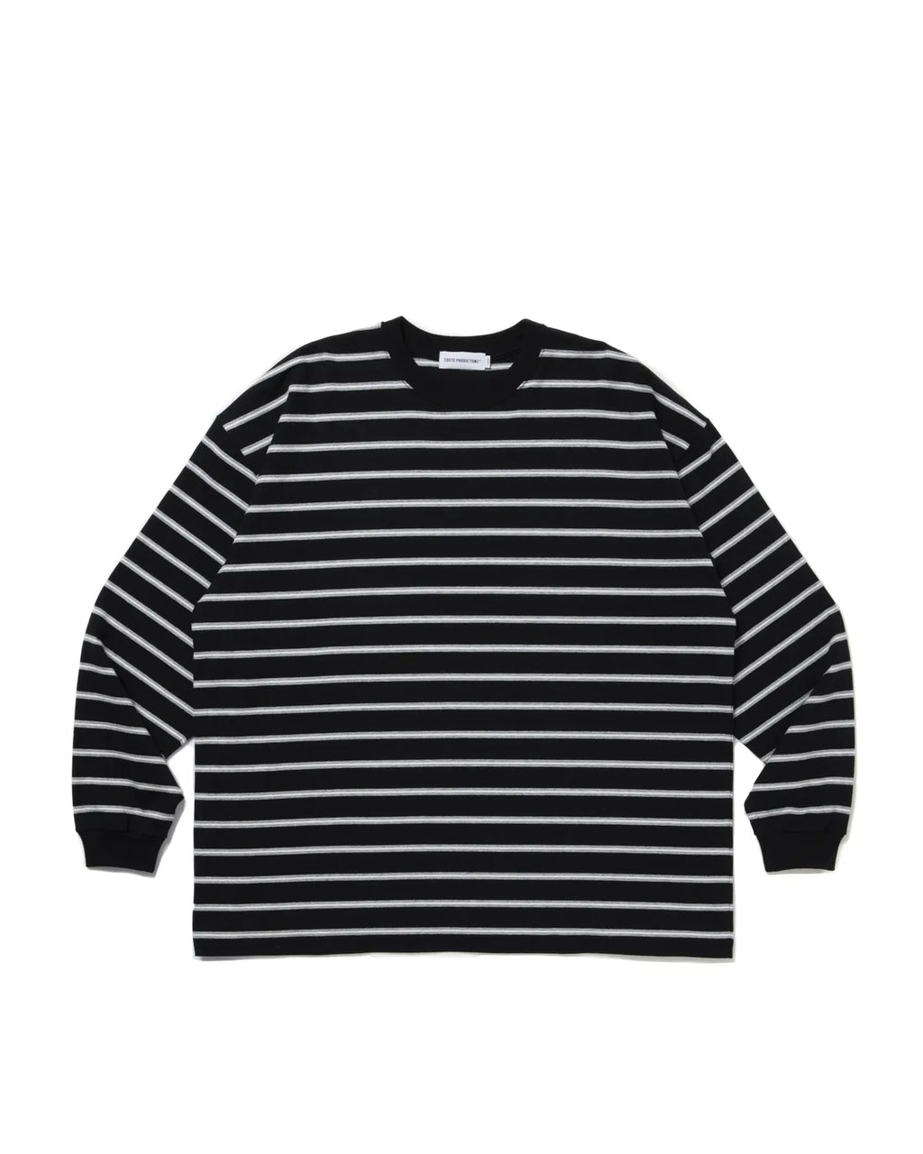 トップス COOTIE Polyester Border L/S Tee COOTIE PRODUCTIONS/Polyester Border L/S Tee（Black/White