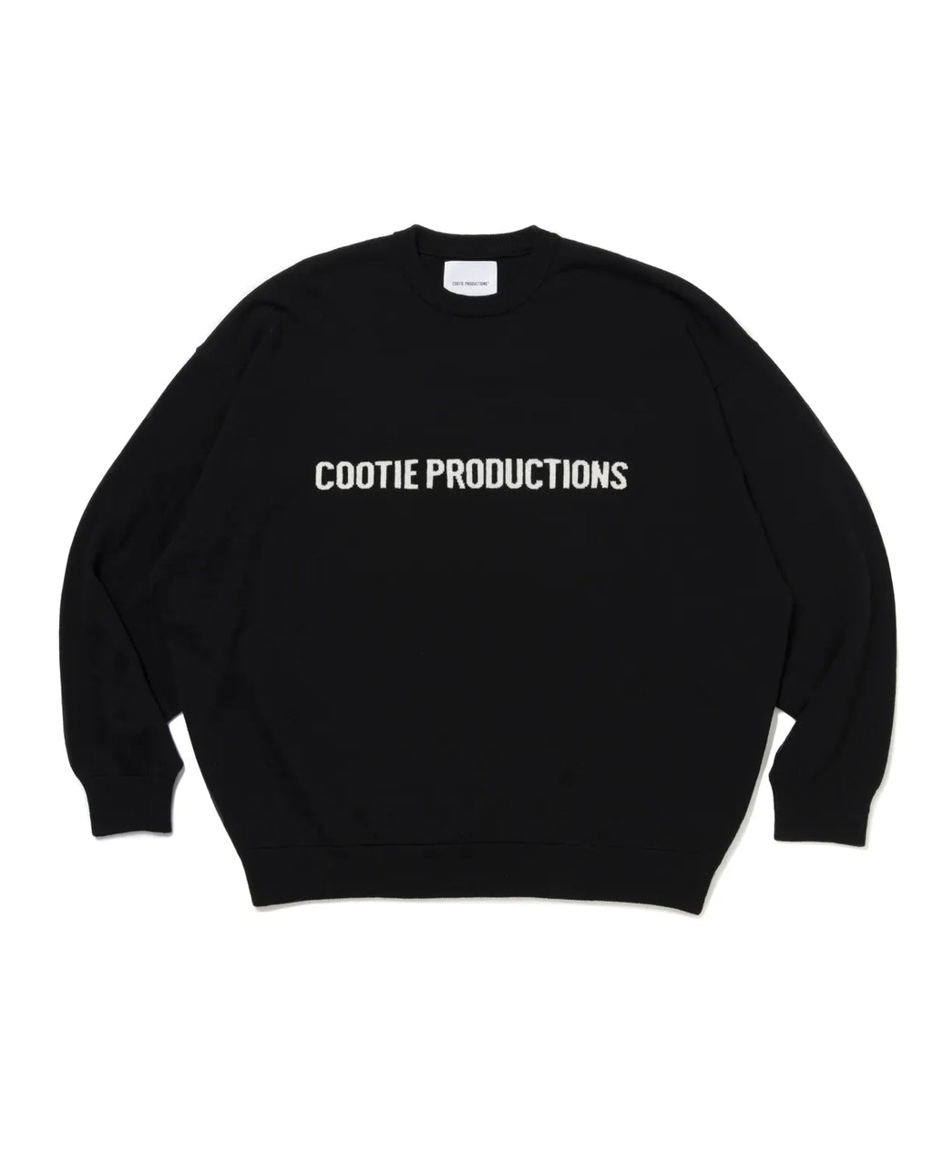 COOTIE PRODUCTIONS ブラックニットセーター ケーブル COOTIE PRODUCTIONS ブラックニットセーター ケーブル