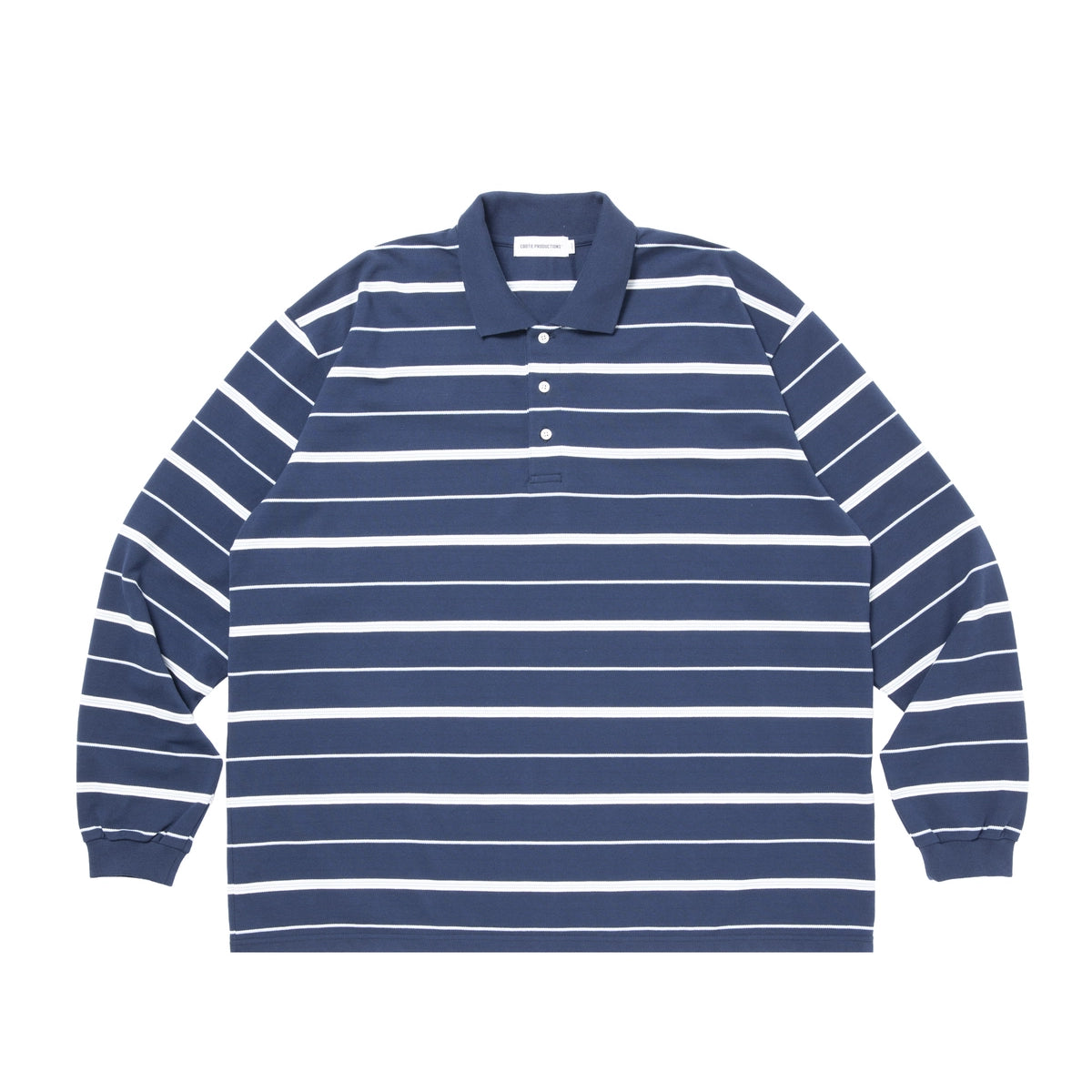 トップス COOTIE PRODUCTIONS BORDER L/S POLO S COOTIE PRODUCTIONS（クーティー プロダクションズ）/ Moss Stitch