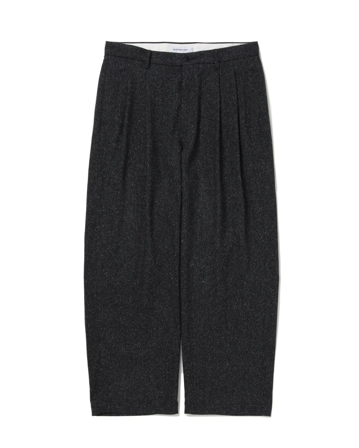 COOTIE PRODUCTIONS® の Silk Nep Herringbone 2 Tuck Wide Trousers (CTE-25A120)