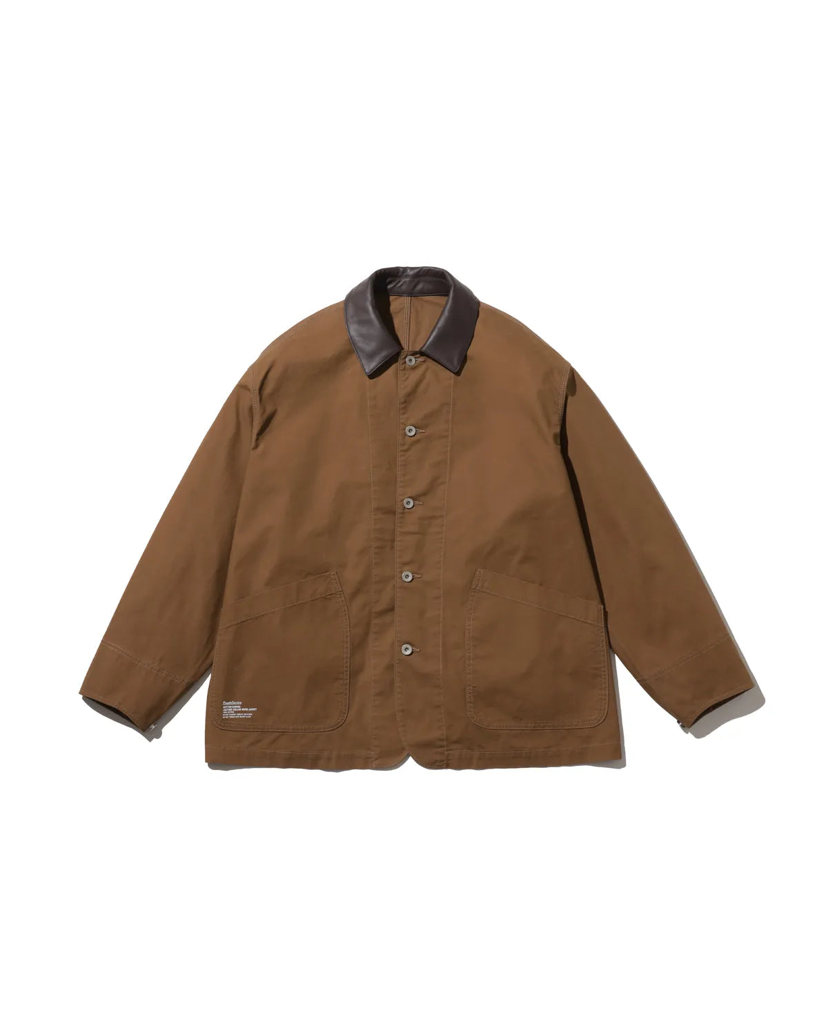 FreshService / COTTON CANVAS LEATHER COLLAR WORK JACKET (FSC263-30032)