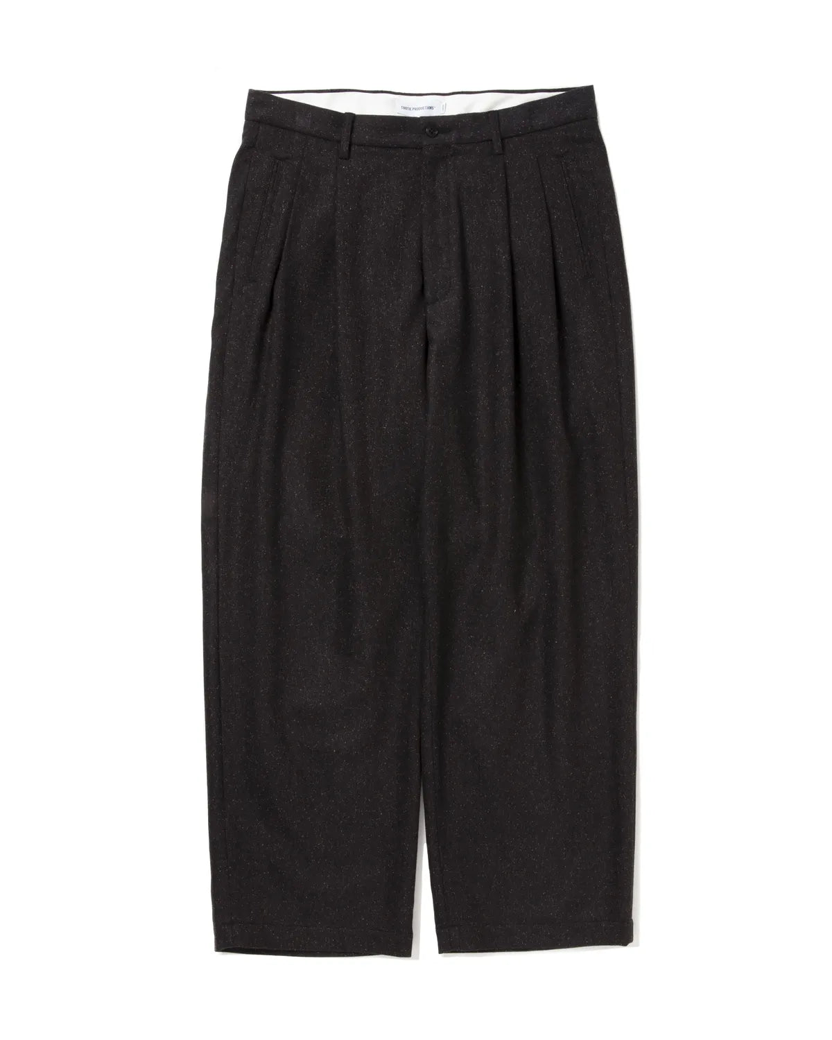 COOTIE PRODUCTIONS® / Silk Nep Herringbone 2 Tuck Wide Trousers (CTE-25A120)
