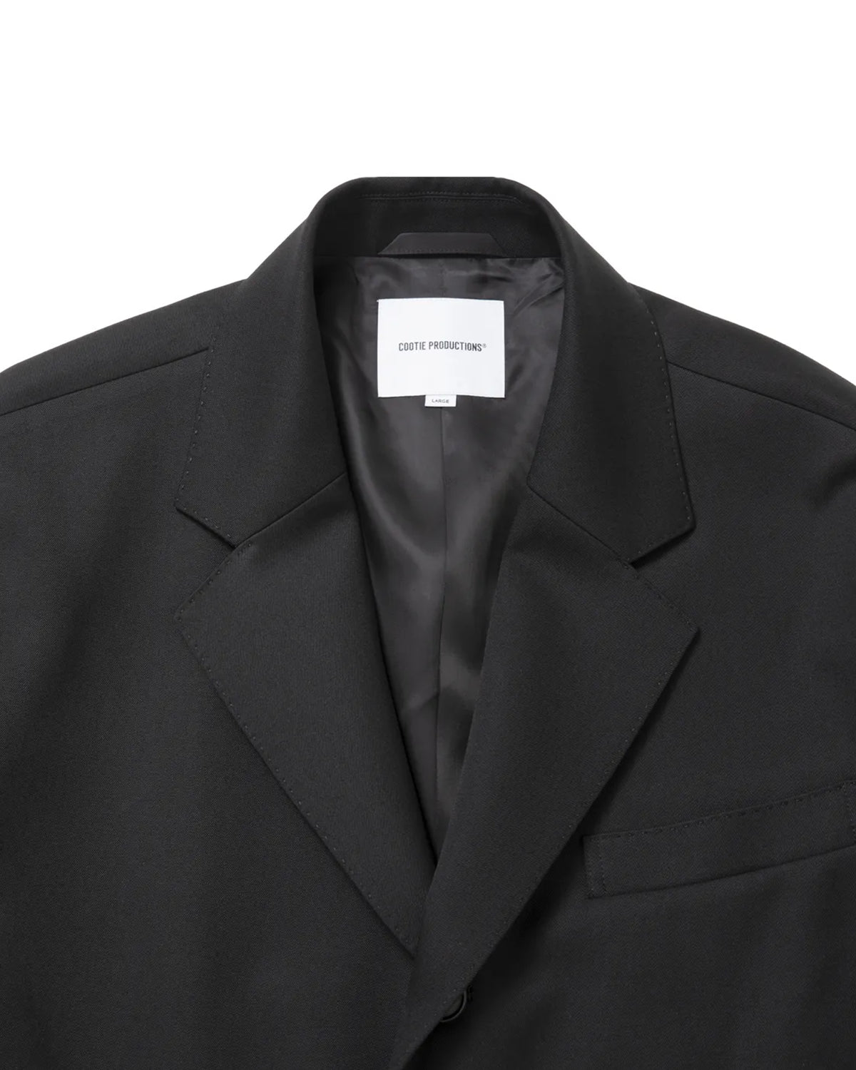 COOTIE PRODUCTIONS / Wool Gabardine Single Breasted Jacket (CTE-26A203)