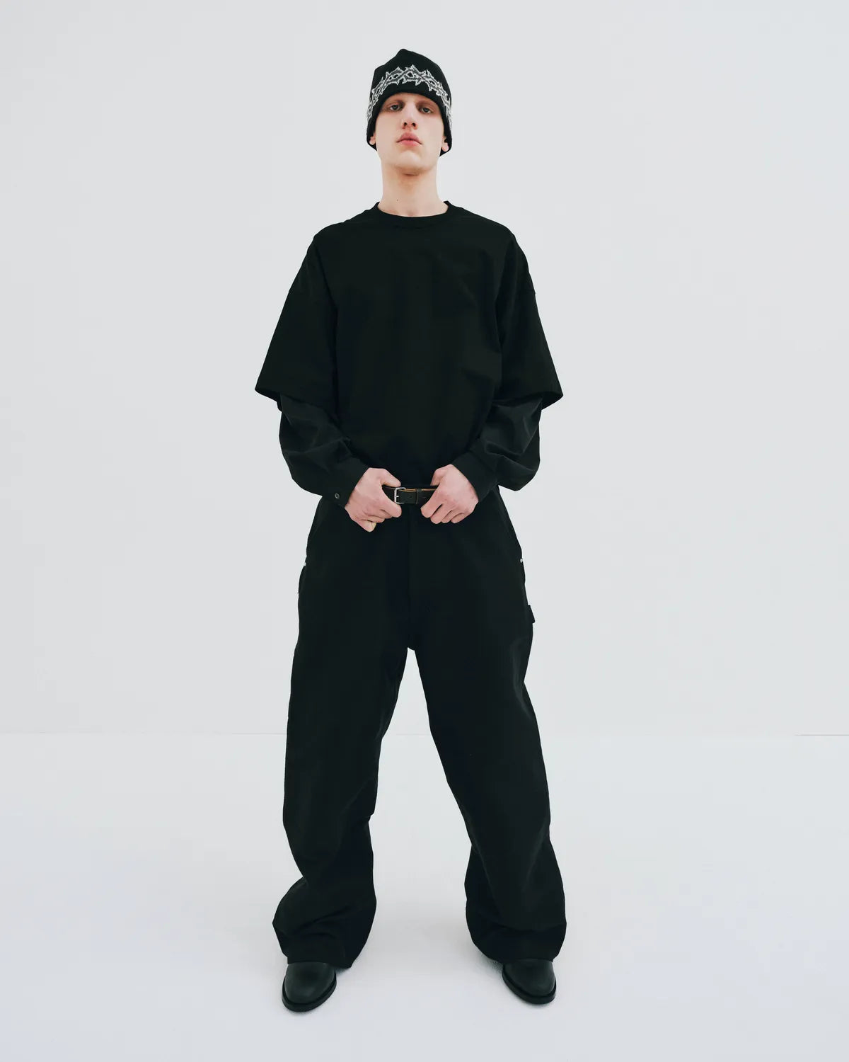 COOTIE PRODUCTIONS / Spqnish Pima Layered Sleeve Boxy L/S Tee (CTE-26A303)