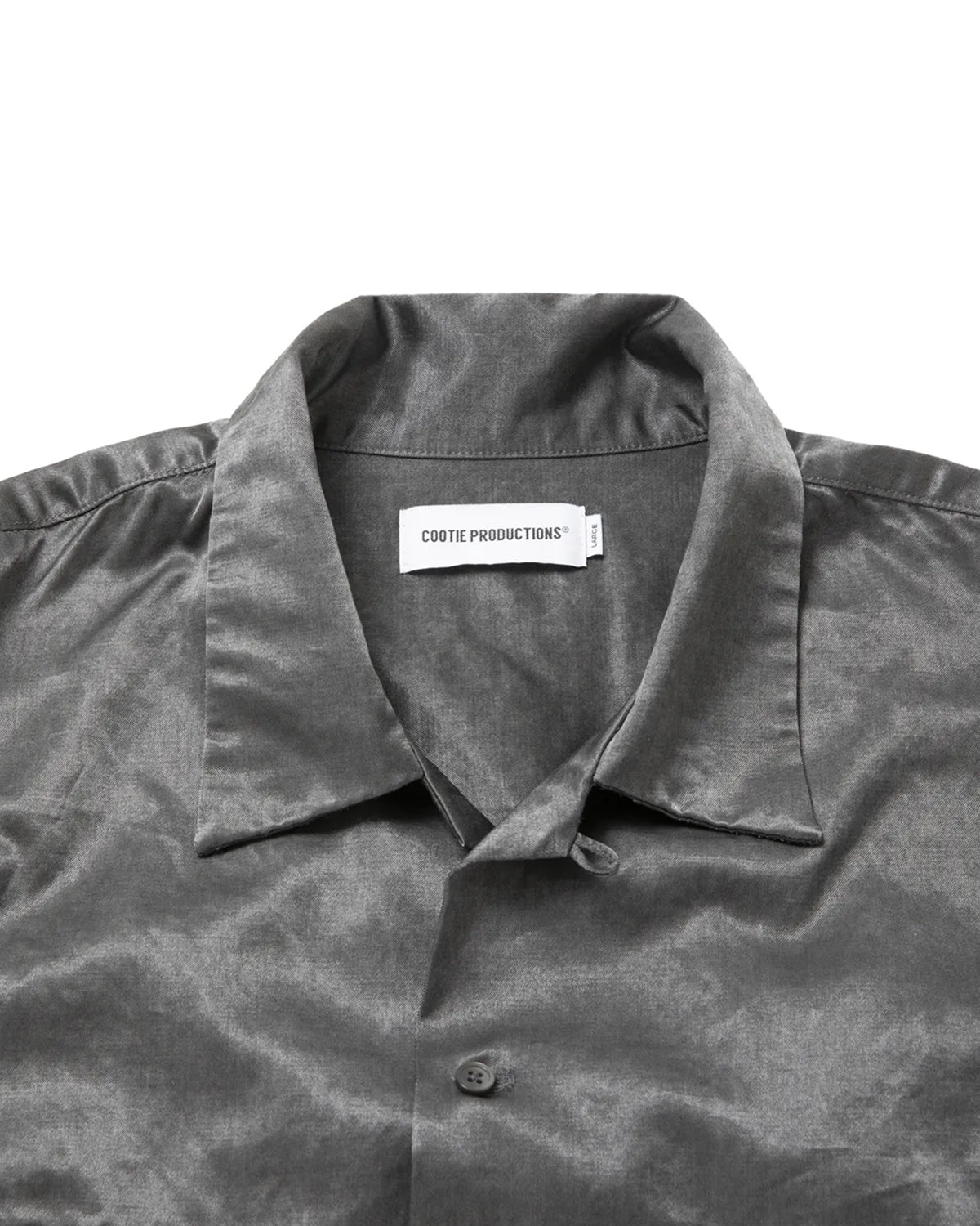 COOTIE PRODUCTIONS / Pigment Bleach V/C Satin L/S Board Shirt (CTE-26A407)