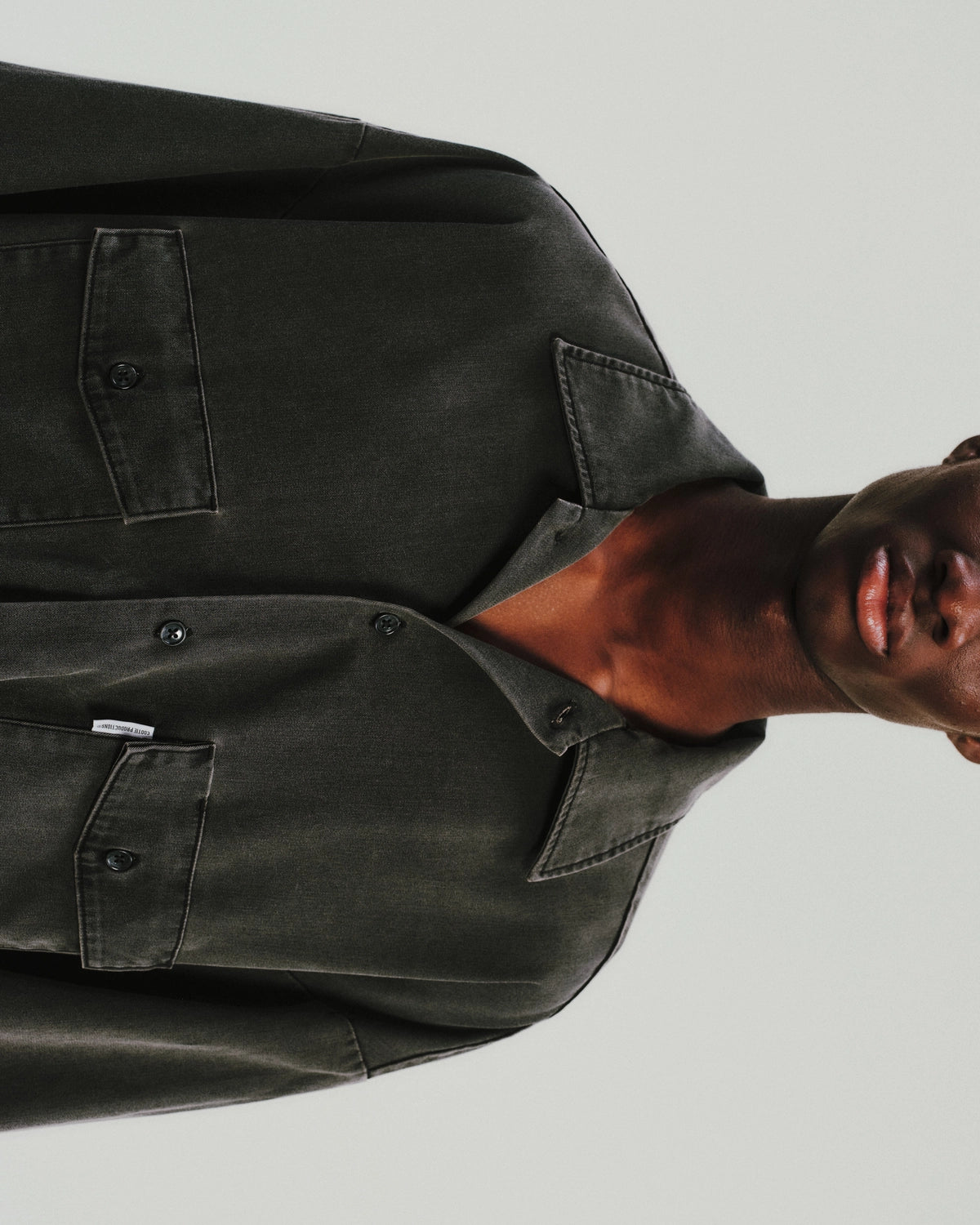 COOTIE PRODUCTIONS® / Pigment Coating T/R Twill L/S Work Shirt (CTE-26S403)