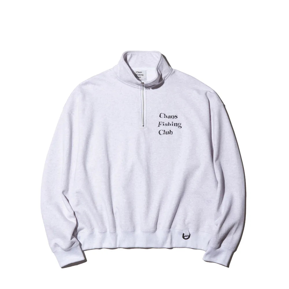 Chaos Fishing Club の LOGO HALF ZIP SWEAT SHIRT (CFC-24AW-CUT02)