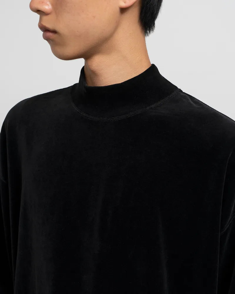 Graphpaper / Compact Velour Mock Neck (GM243-70291)