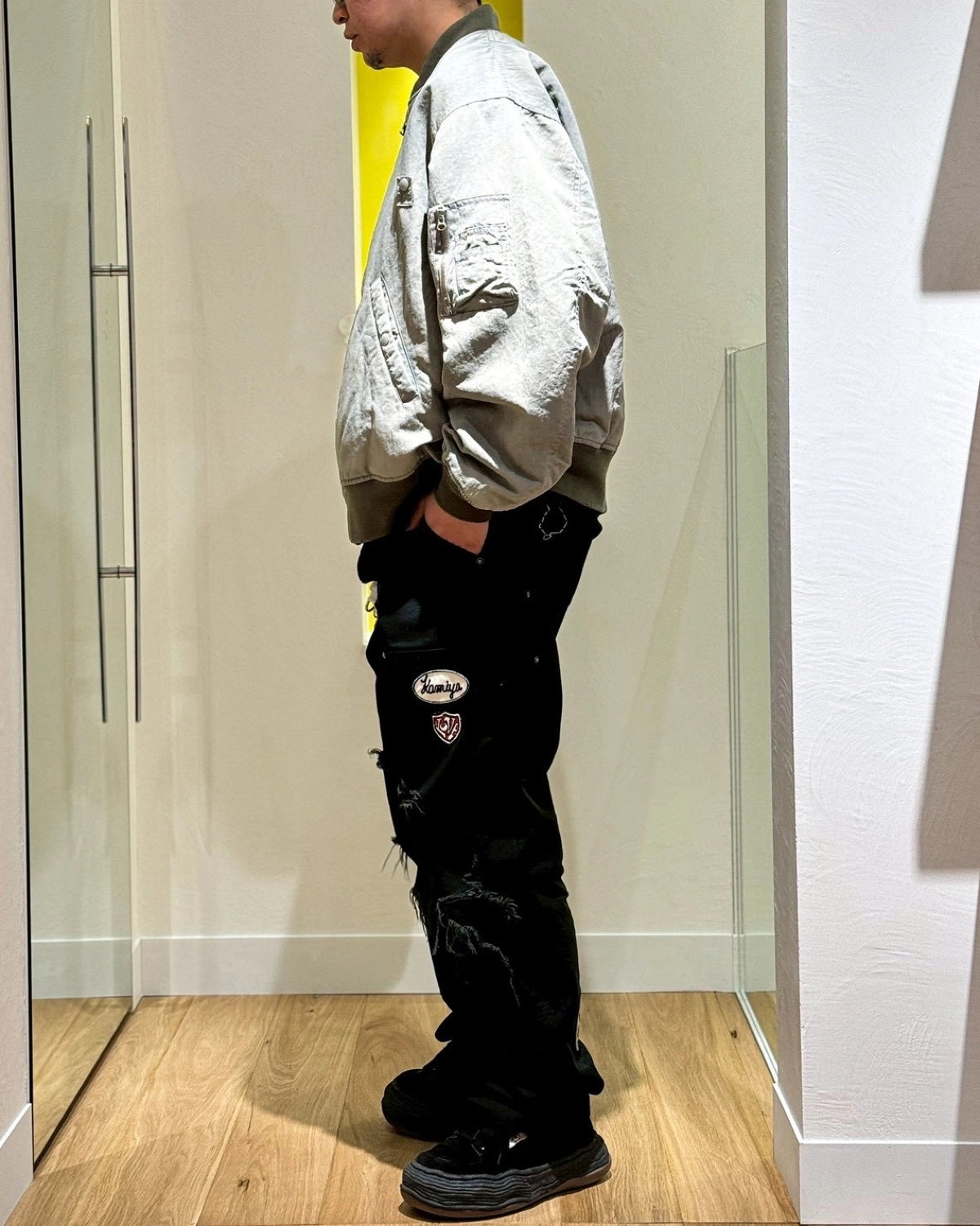 KAMIYA × REGGAWS EXCLUSIVE / BORO PAINTER PANTS for REGGAWS (G15RG101)