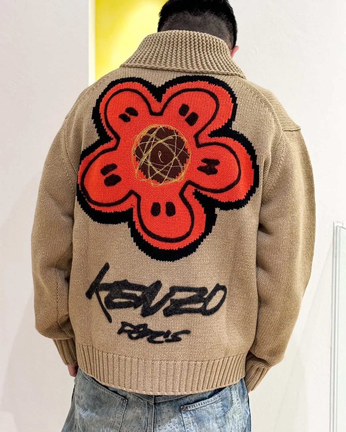 KENZO × Futura / 'Kenzo x Futura 2000' ジップド ウール ニット カーディガン (FF65CA7413CK)