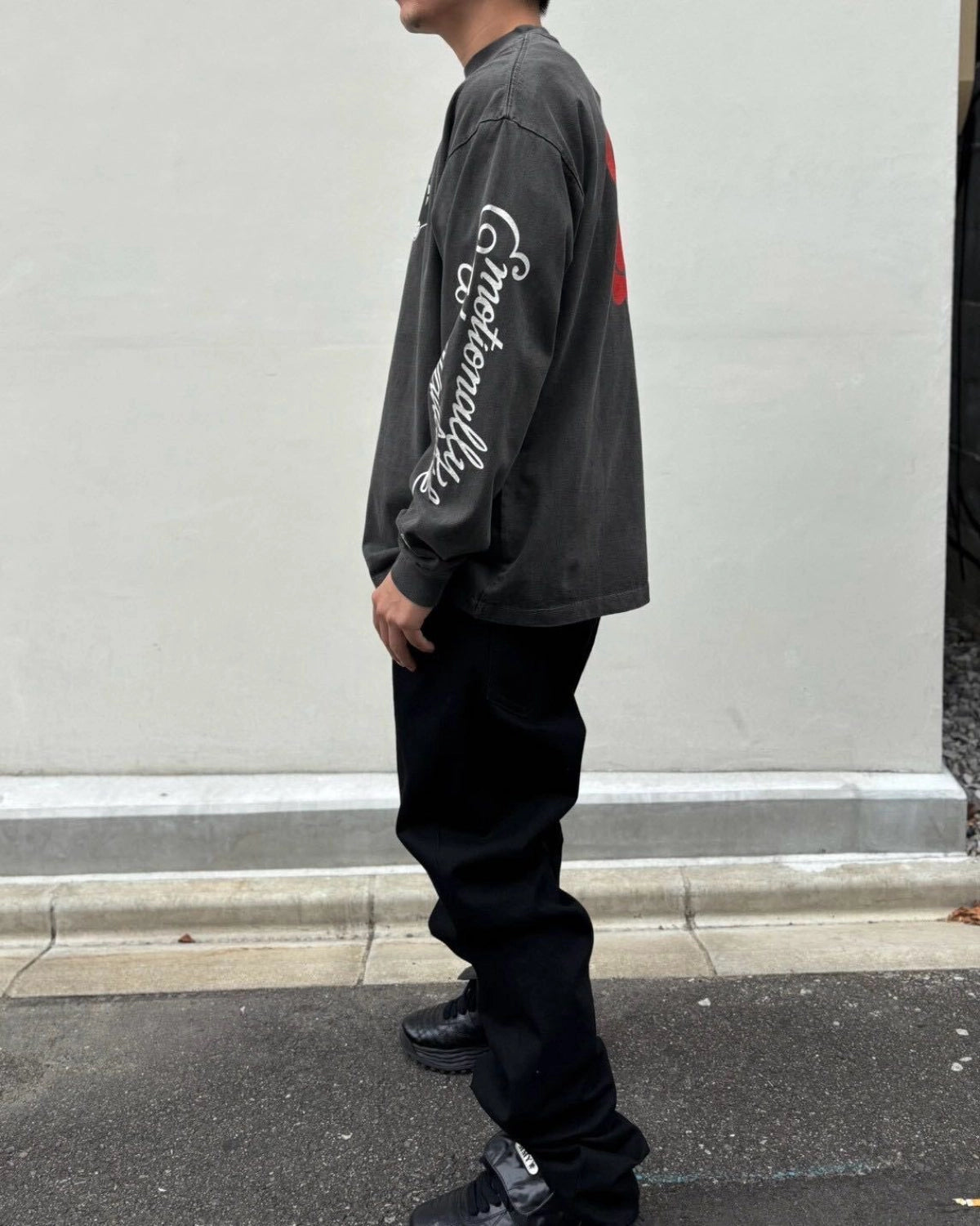 Emotionaly Unavailable × 鉄腕アトム  / EU AB FACE LS TEE (EU-MK1-0000-C09)