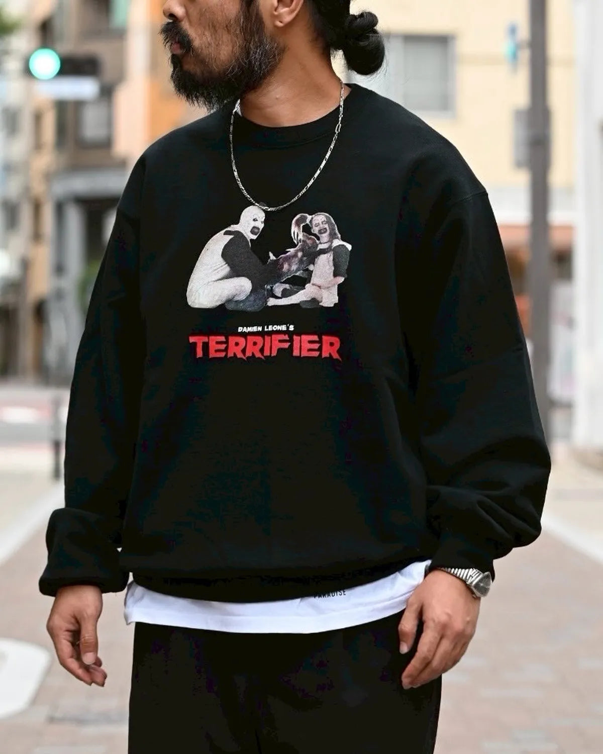 WACKO MARIA × TERRIFIER / HEAVY WEIGHT SWEAT SHIRT -TYPE 3- (TERRIFIER-WM-SS07)