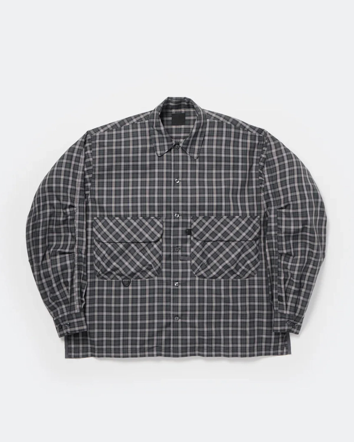 DAIWA PIER39 の TECH SPORTS OPEN COLLAR SHIRT L/S GREN PLAID (BE-82026)