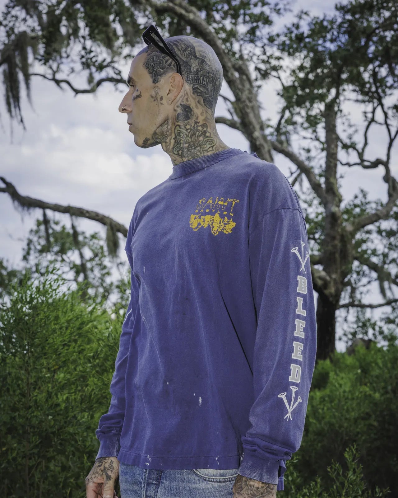 ©︎SAINT Mxxxxxx × BABYLON / BBLN_LS TEE_SAINT BABYLON (SM-HR1-0000-C49)