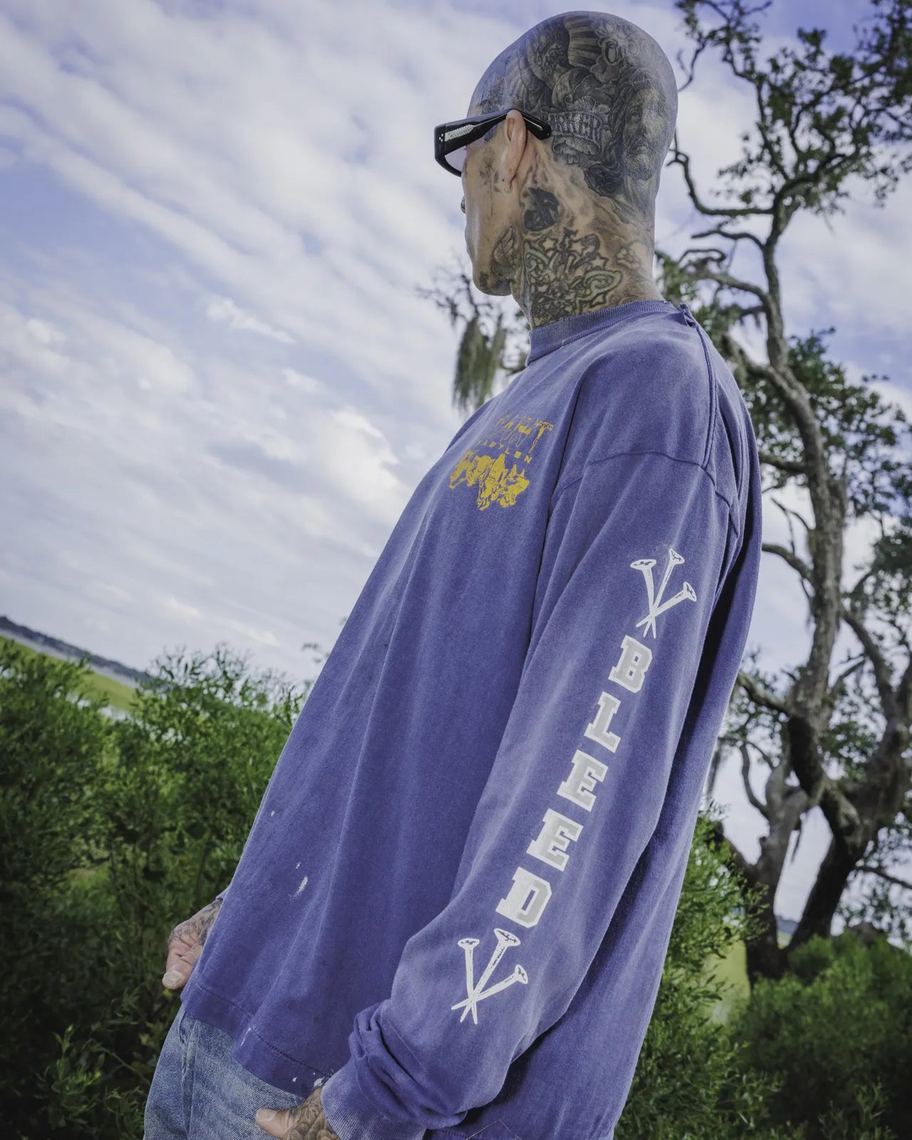©︎SAINT Mxxxxxx × BABYLON / BBLN_LS TEE_SAINT BABYLON (SM-HR1-0000-C49)