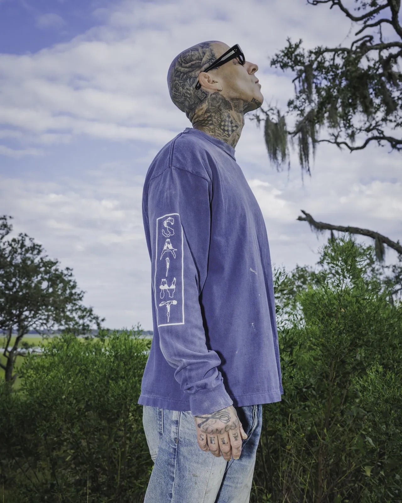 ©︎SAINT Mxxxxxx × BABYLON / BBLN_LS TEE_SAINT BABYLON (SM-HR1-0000-C49)