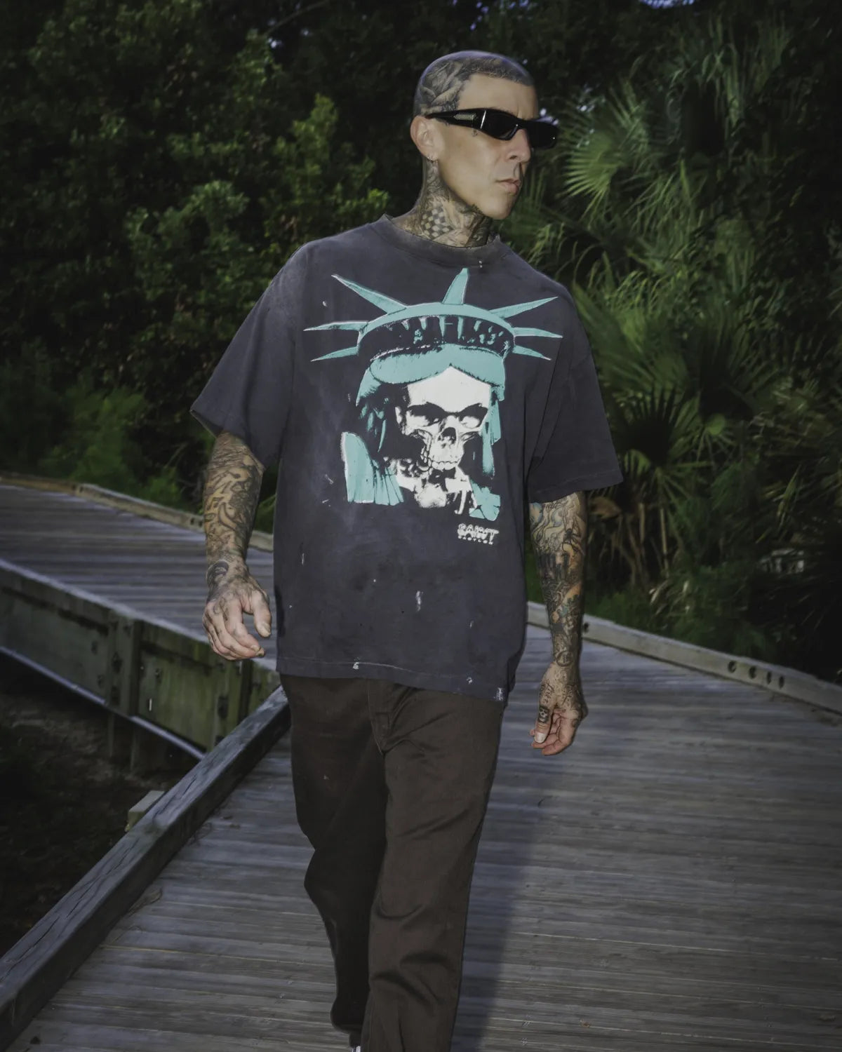 ©︎SAINT Mxxxxxx × BABYLON / BBLN_SS TEE_SAINT BABYLON (SM-HR1-0000-C47)