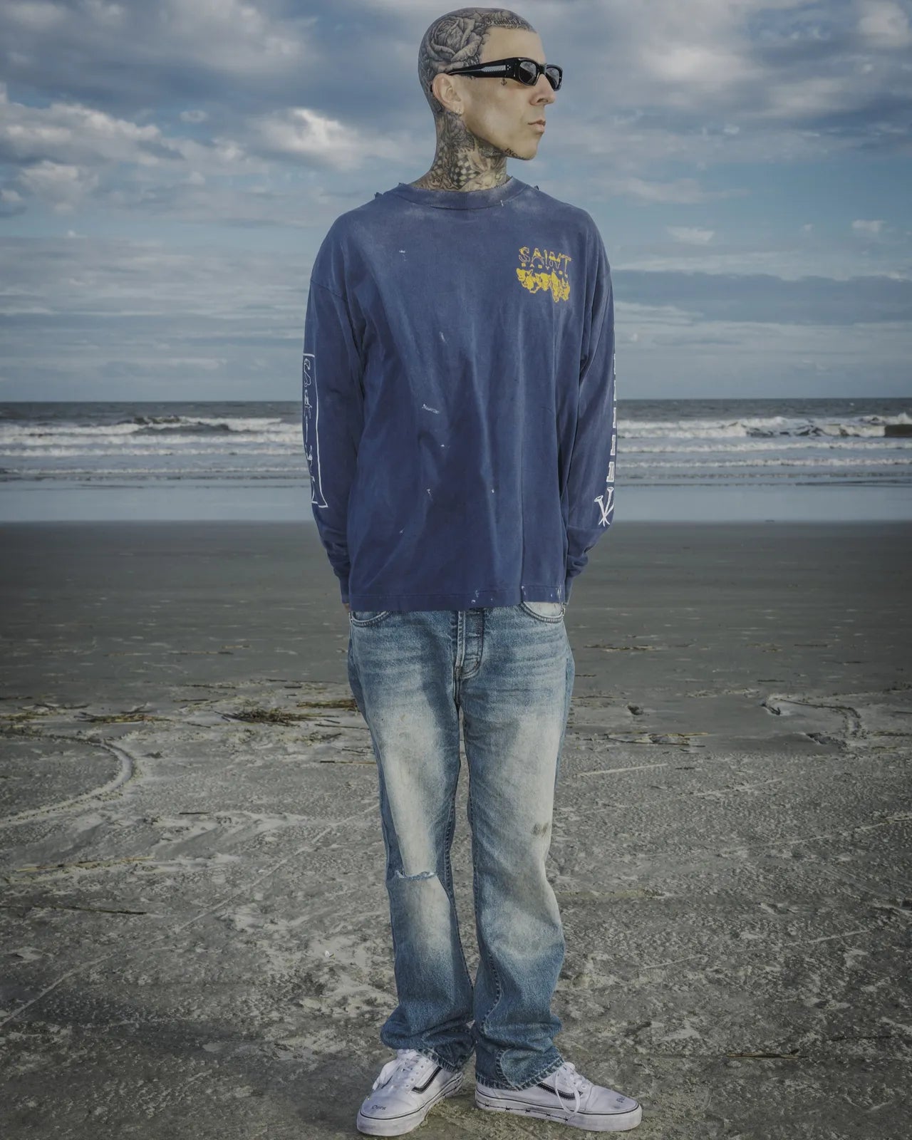 ©︎SAINT Mxxxxxx × BABYLON / BBLN_LS TEE_SAINT BABYLON (SM-HR1-0000-C49)