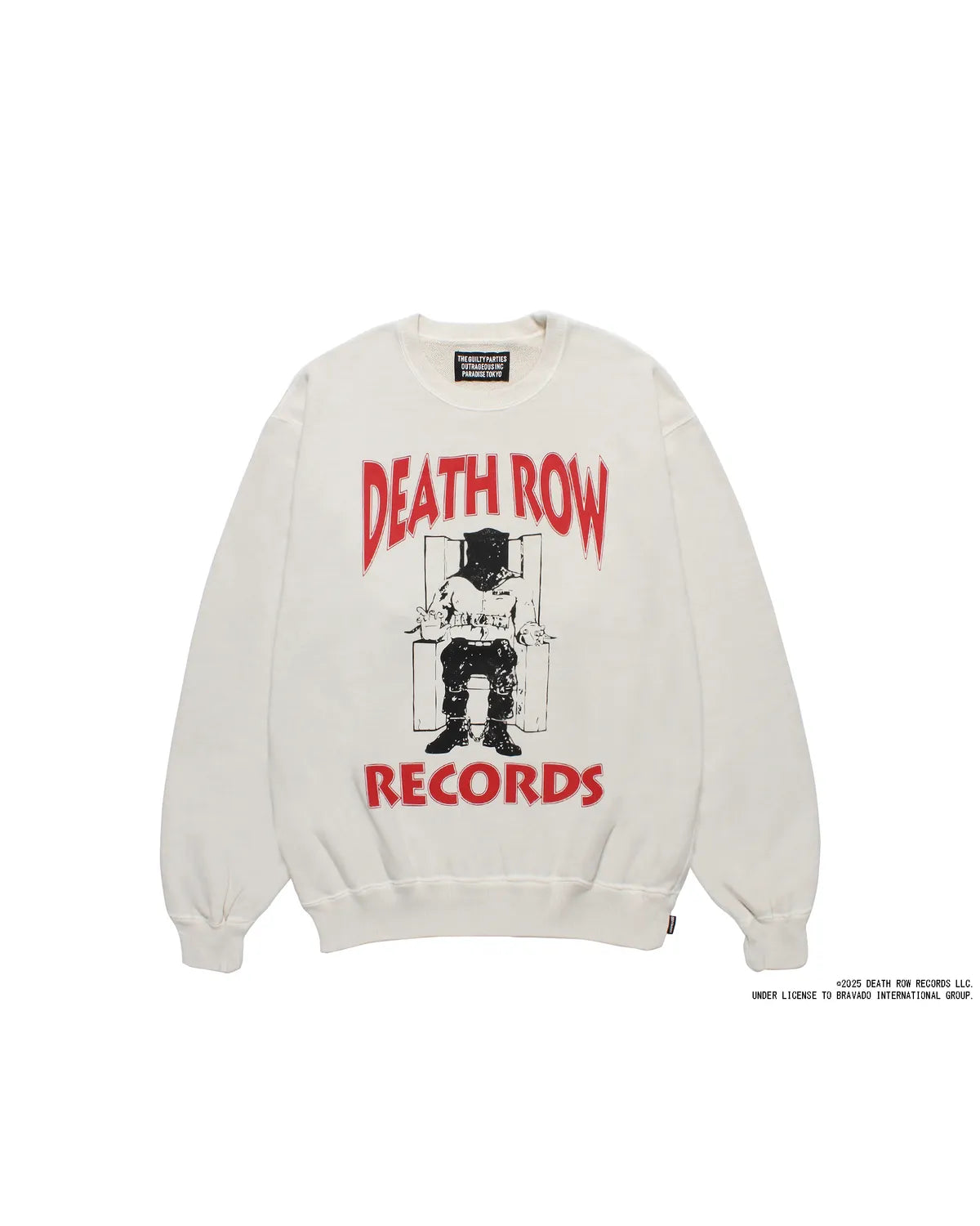 WACKO MARIA × DEATH ROW RECORDS / GARMENT DYED CREW NECK SWEAT SHIRT (DEATHROW-WM-SS03)