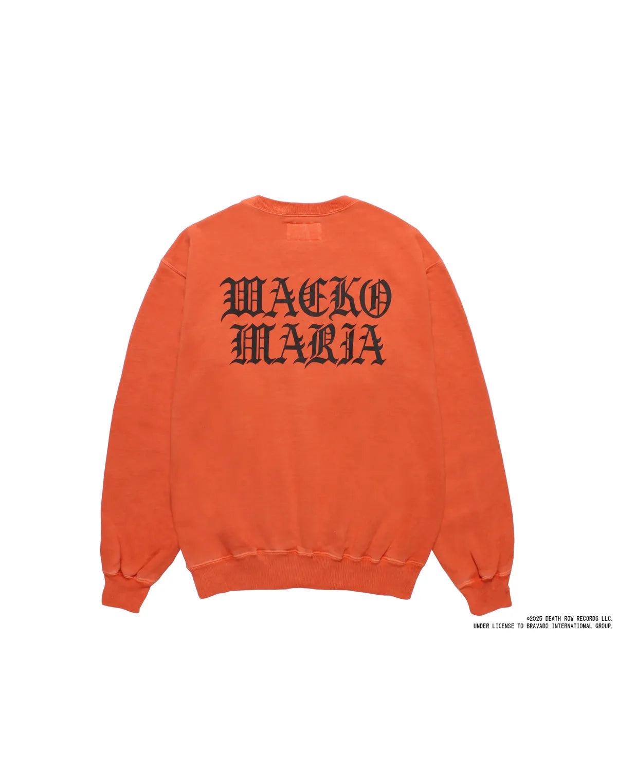WACKO MARIA × DEATH ROW RECORDS / GARMENT DYED CREW NECK SWEAT SHIRT (DEATHROW-WM-SS03)