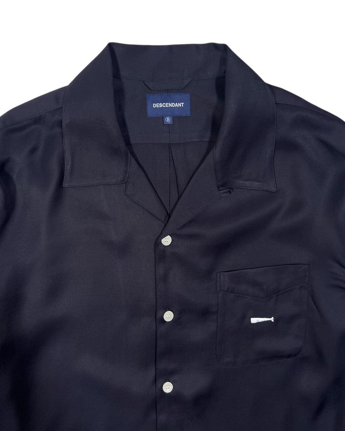 DESCENDANT / PIER OPEN COLLAR SS SHIRT (251TQDS-SHM06)