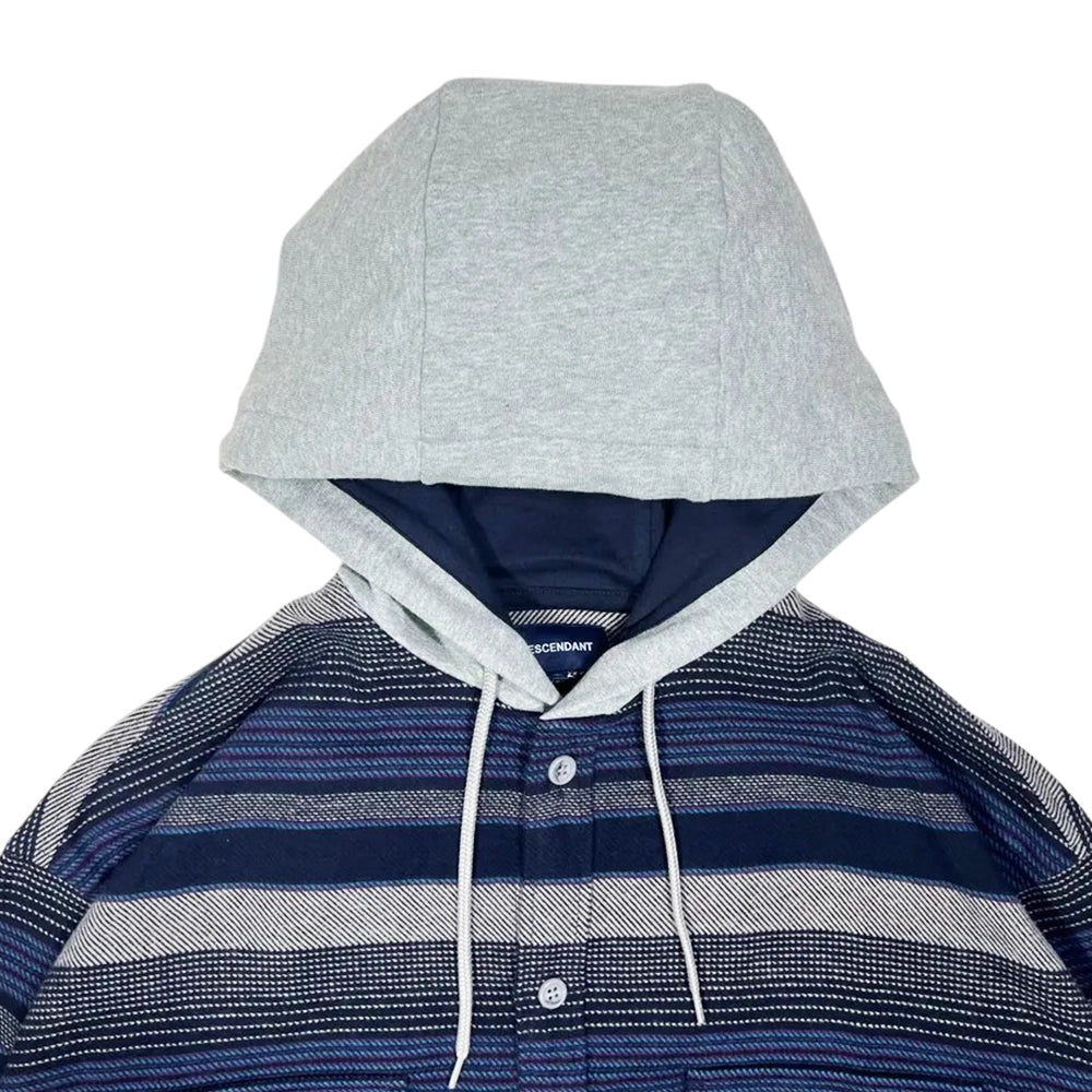 DESCENDANT / SPICOLI HOODED LS SHIRT (242TQDS-SHM04)