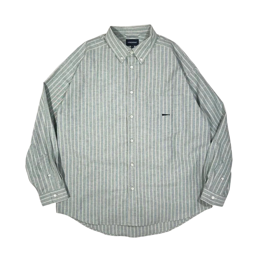 DESCENDANT / KENNEDY’S OXFORD LS STRIPE SHIRT (242CPDS-SHM01)