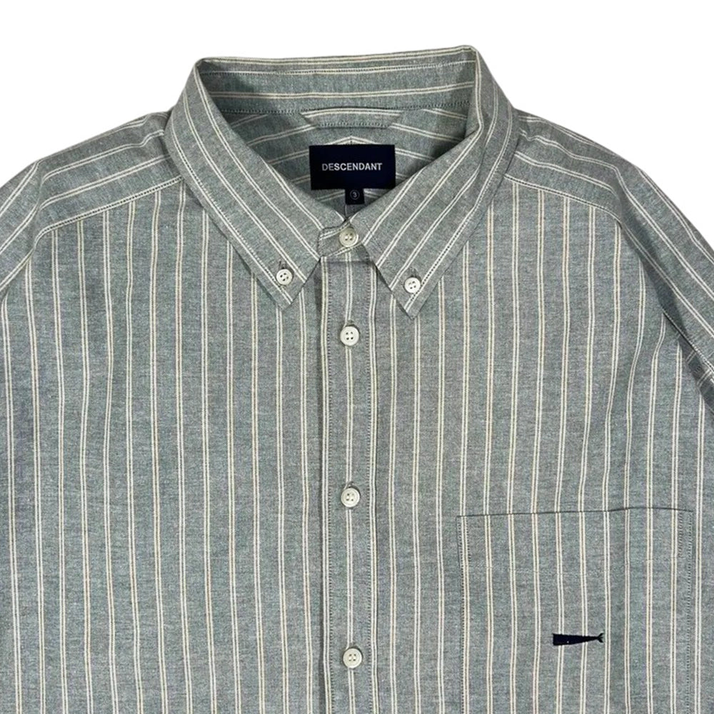 DESCENDANT / KENNEDY’S OXFORD LS STRIPE SHIRT (242CPDS-SHM01)