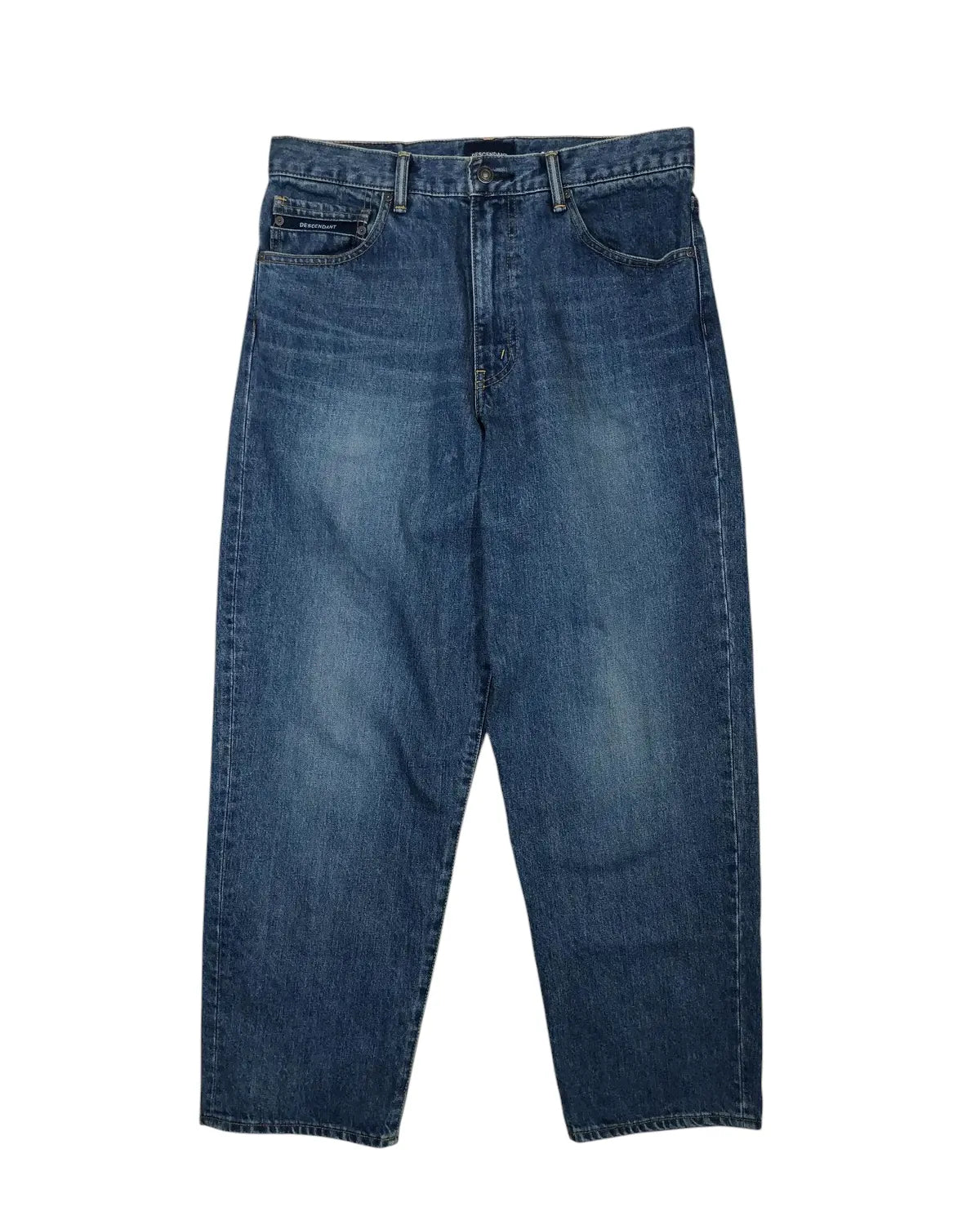 DESCENDANT の 1995 DENIM TROUSERS BUGGY LIGHT WASH (252WVDS-PTM04)