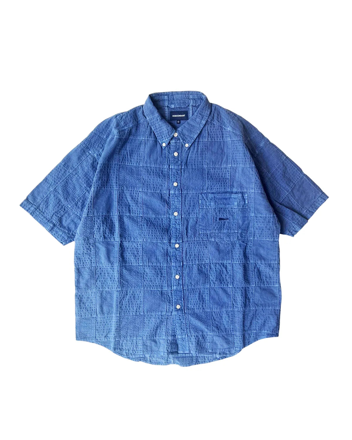 DESCENDANT の DIS TRIBUTION PATCHWORK SS SHIRT PIGMENT DYE (251WVDS-SHM06)