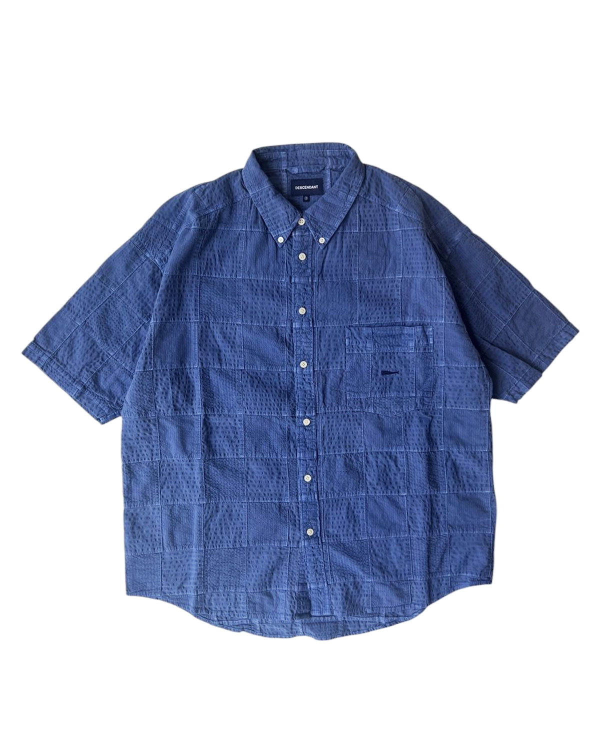 DESCENDANT の DIS TRIBUTION PATCHWORK SS SHIRT PIGMENT DYE (251WVDS-SHM06)