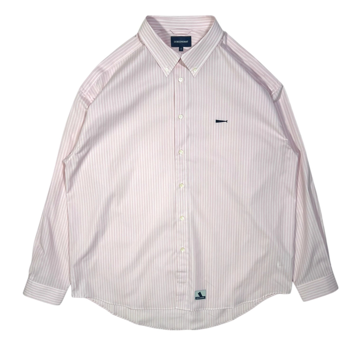テンダー/ディドコットシャツ/反応性染色/ビッグシルエット/定価53,900円 DESCENDANT_KENNEDT_S_STRIPE_LS
