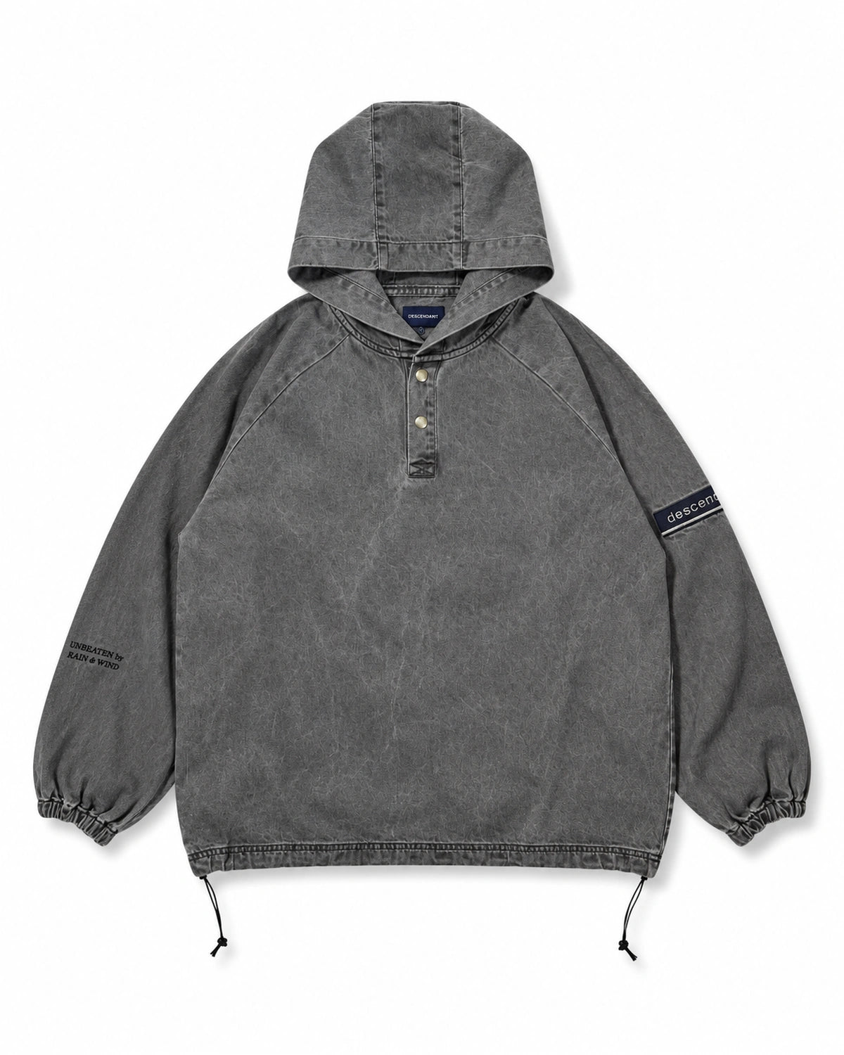 DESCENDANT / MOLE HOODED LS SHIRT PIGMENT DYE (262WVDS-SHM04)