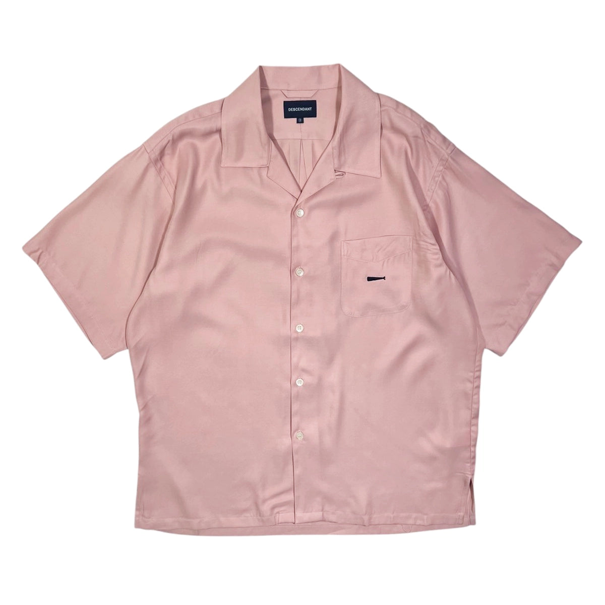 トップス DESCENDANT PIER SATIN SHIRT open collar DESCENDANT (ディセンダント) / PIER OPEN COLLAR SS SHIRT