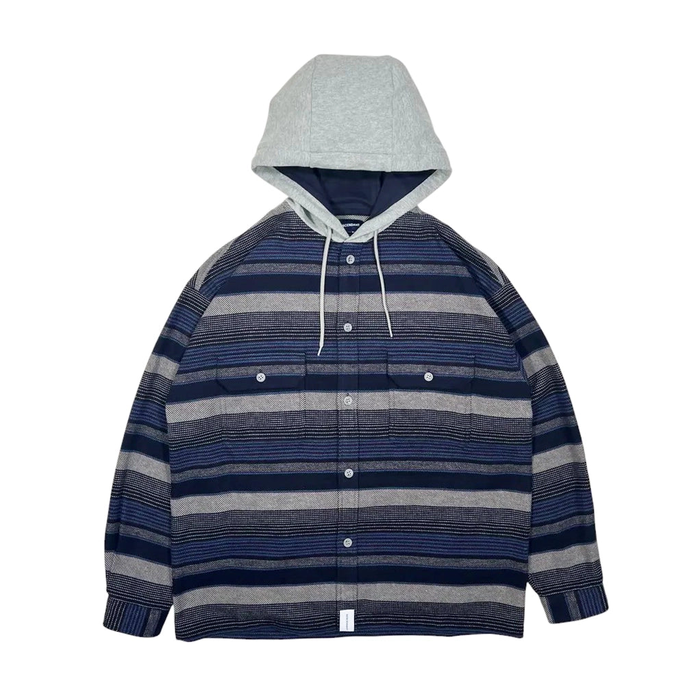 DESCENDANT の SPICOLI HOODED LS SHIRT (242TQDS-SHM04)