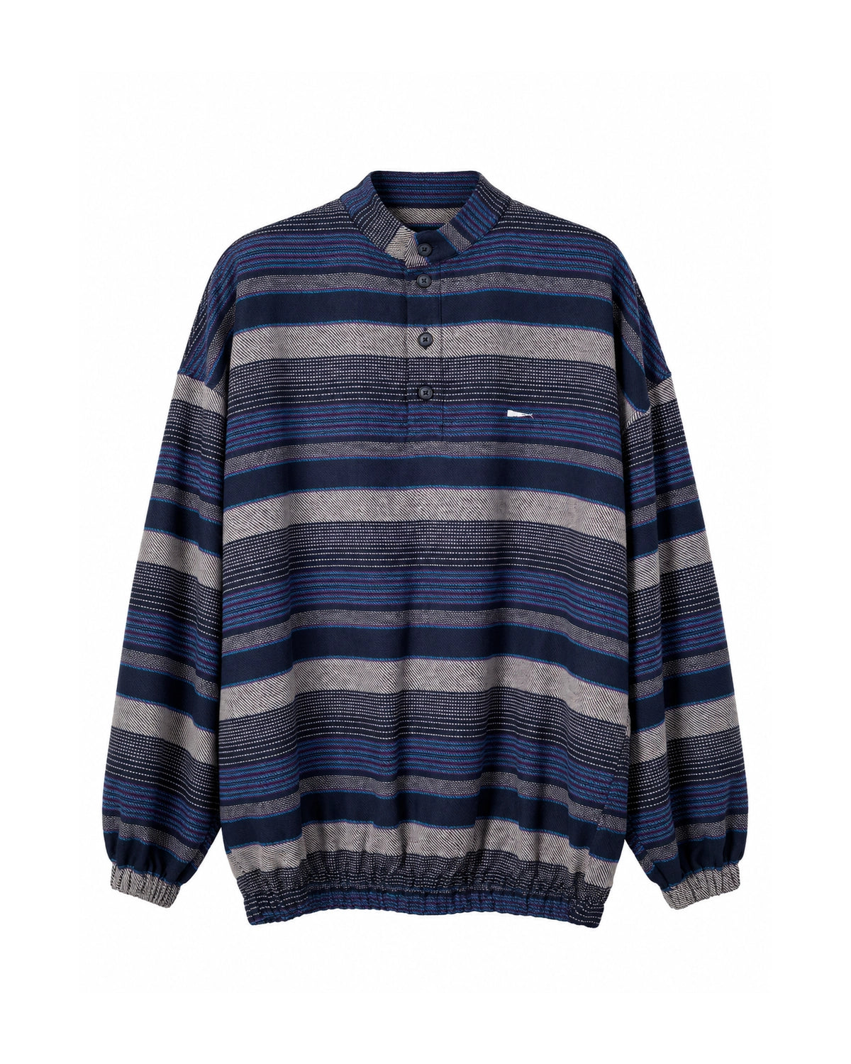 DESCENDANT の TETTY STRIPE PULLOVER LS SHIRT (262TQDS-SHM05)