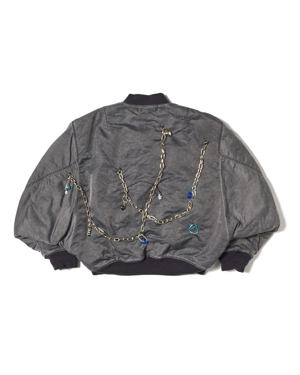 doublet / KEY CHAIN DECORATED BOMBER JACKET (25AW18BL223)