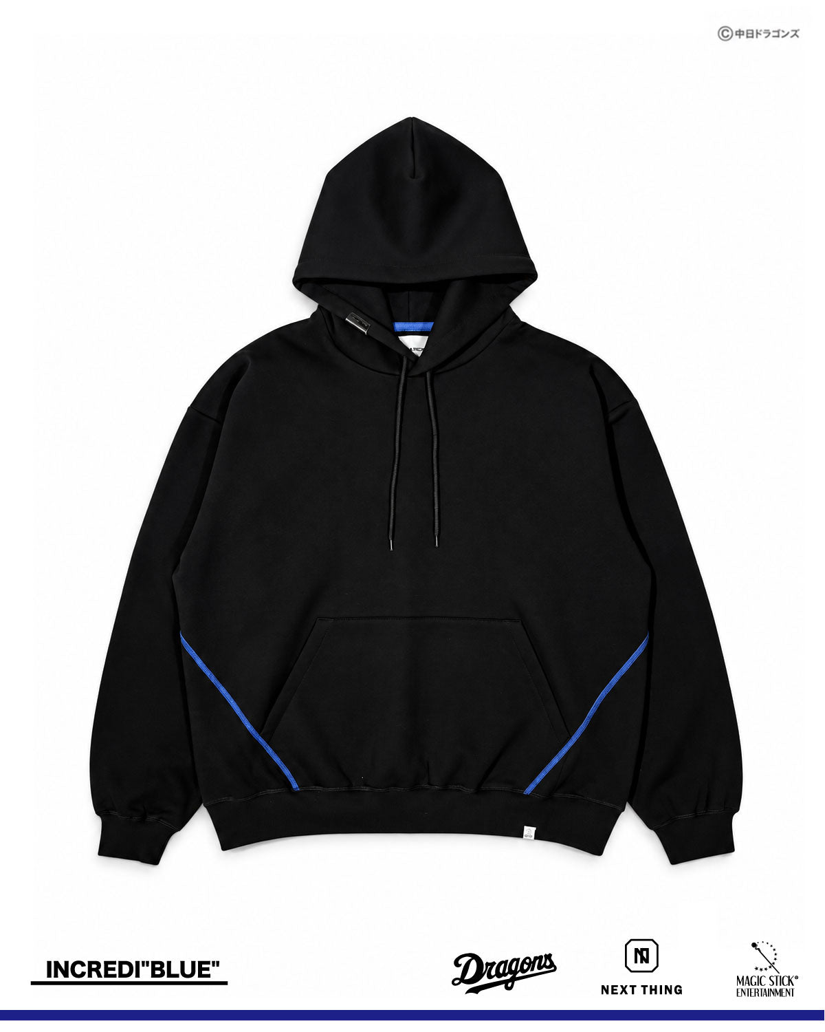 DRAGONS × NEXT THING × MAGIC STICK の TECH JERSEY FLEECE HOODIE (26SS-CD-004)