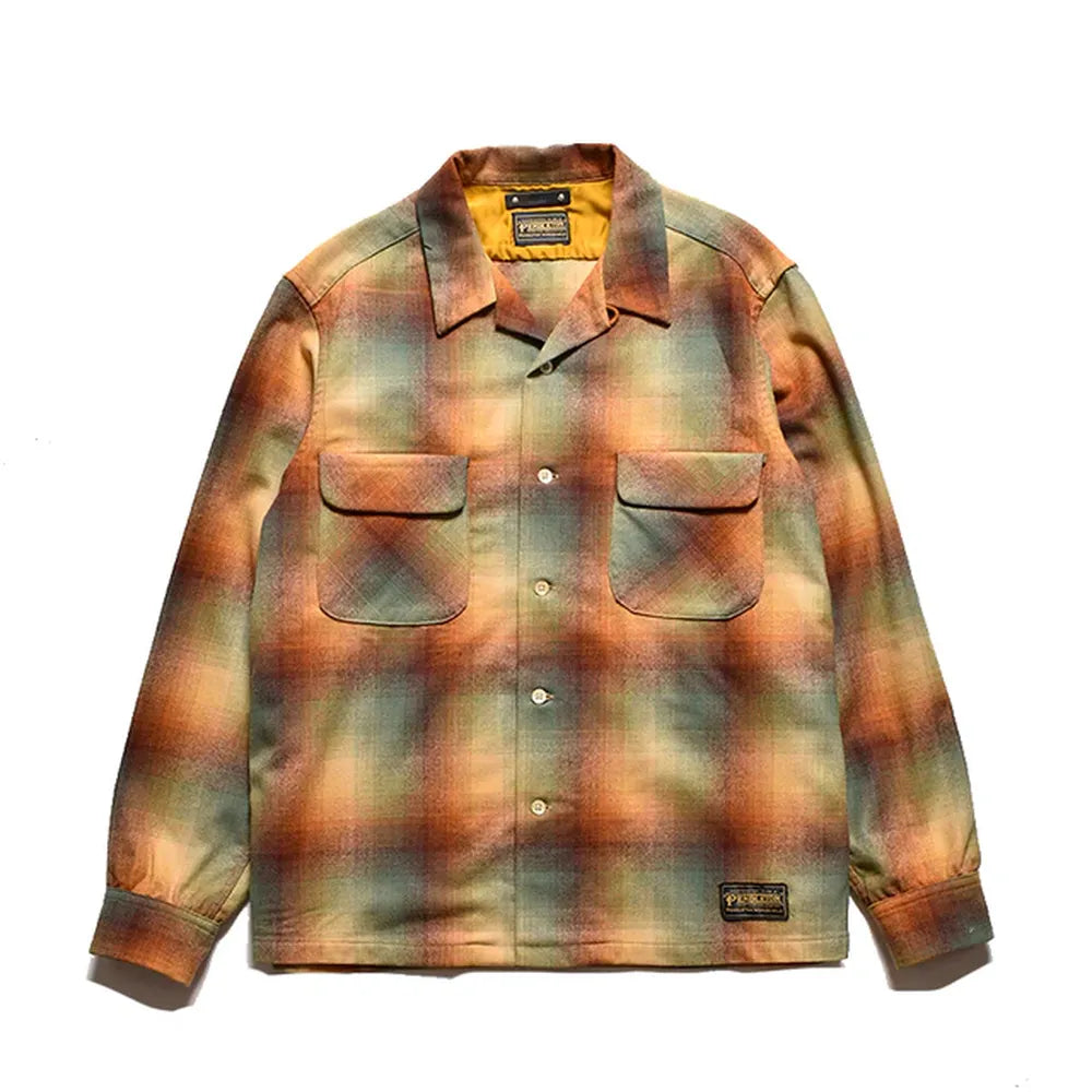 MINEDENIM  / × PENDLETON W.Check Double Pocket Open Collar SH (MND-PDL501)