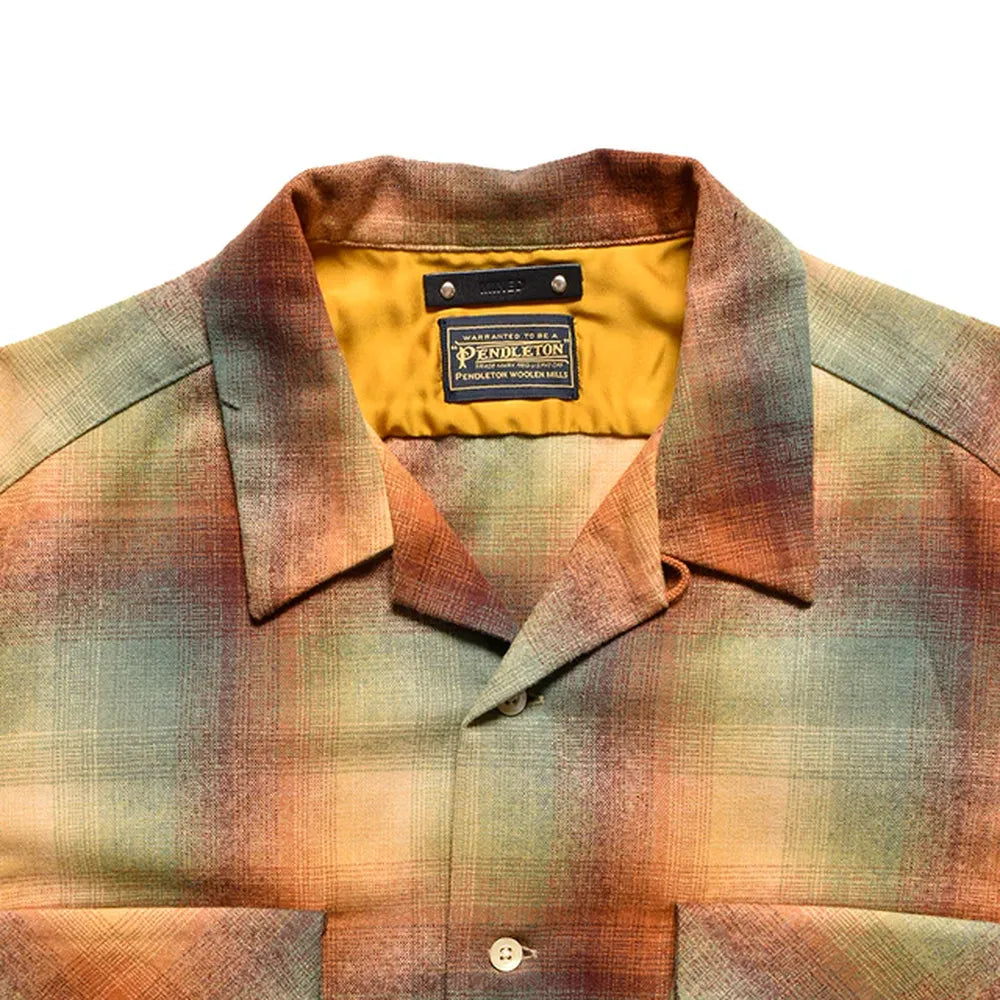 MINEDENIM  / × PENDLETON W.Check Double Pocket Open Collar SH (MND-PDL501)