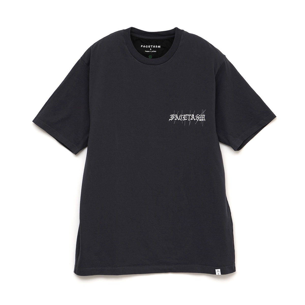 【希少サンプル品/美品】FACETASM スタッズフェイクレザーTシャツ ジップ DSC04491-