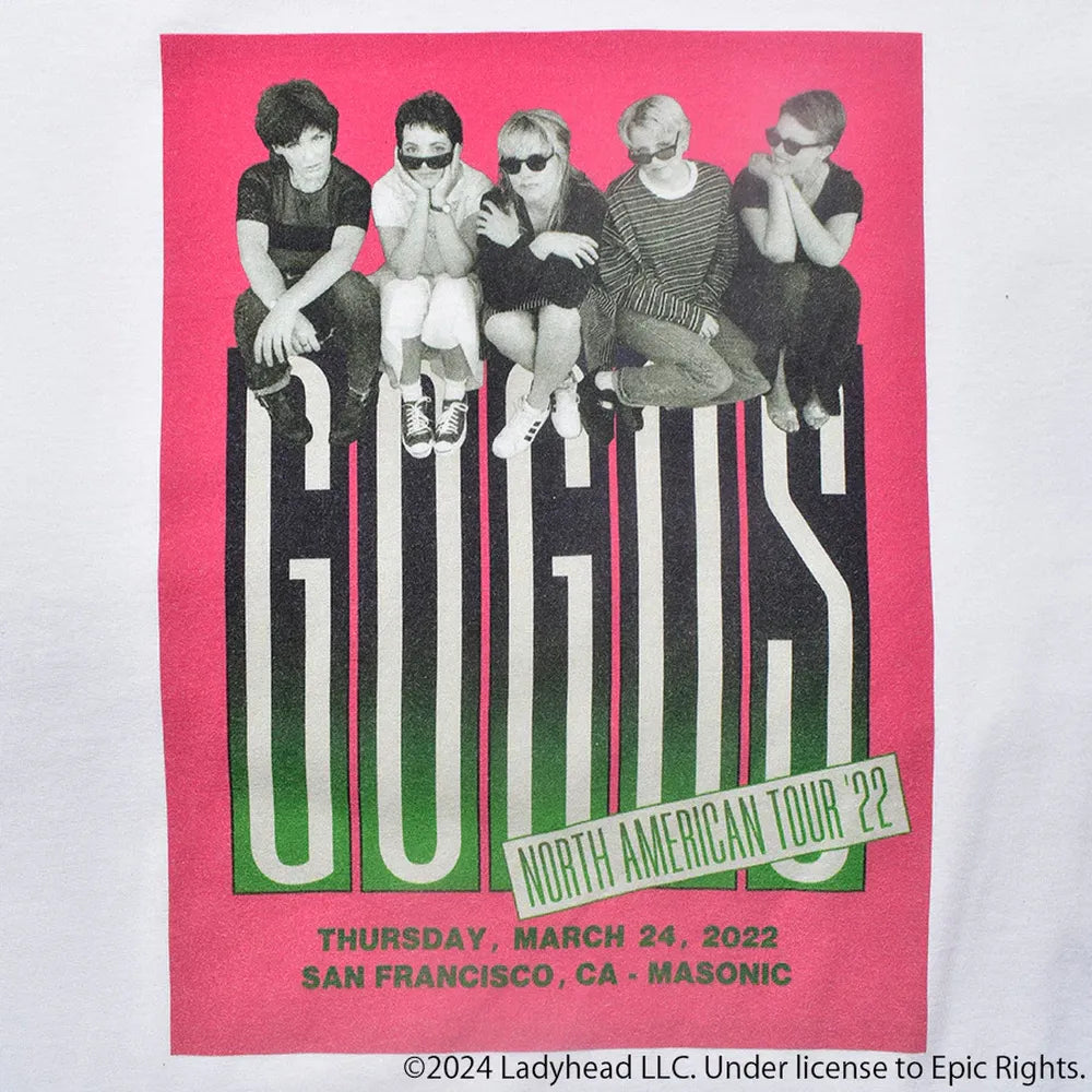 MINEDENIM  / GO-GO'S "NORTH AMERICAN TOUR" Print Crew Neck T-SHIRTS (MND-UMJ002)　