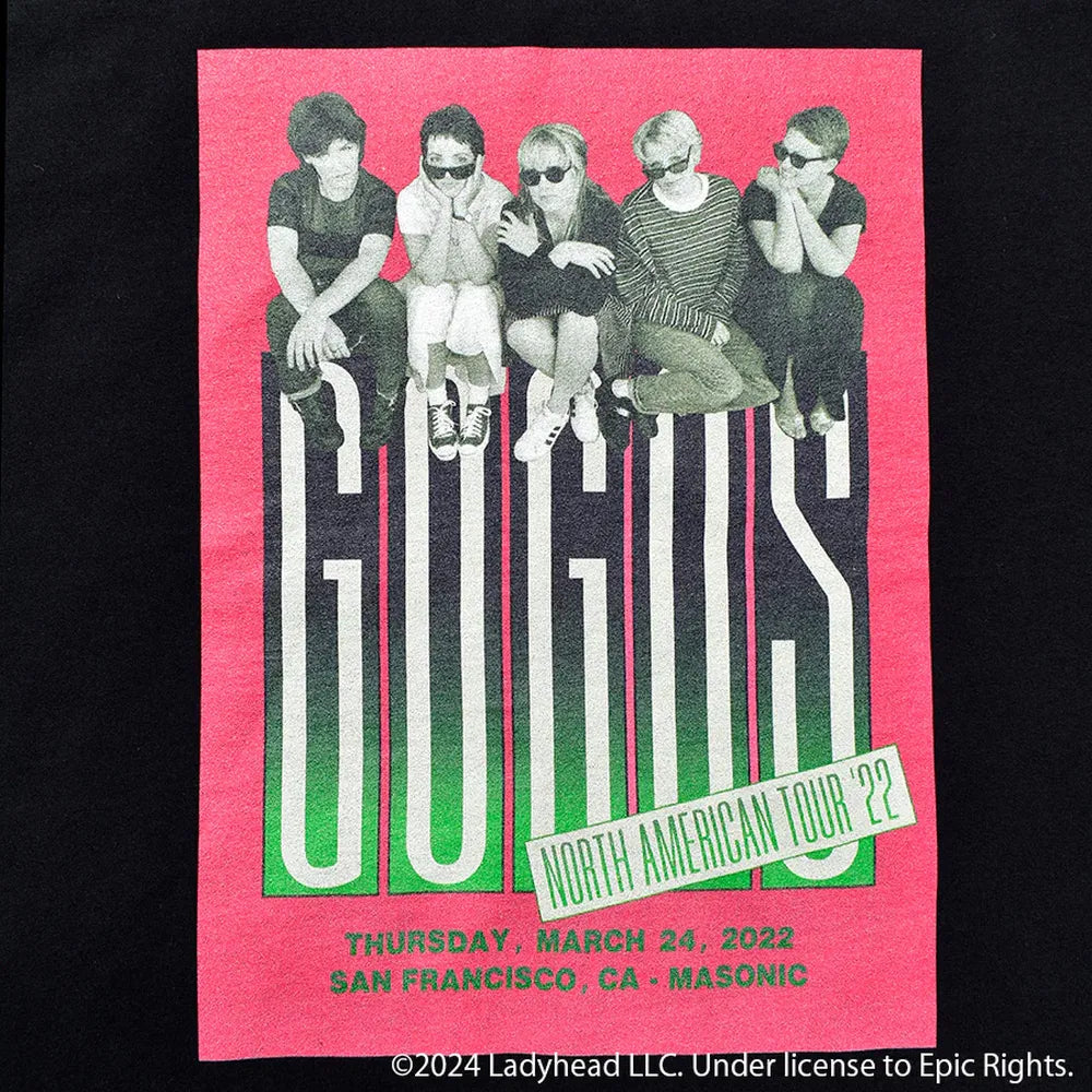 MINEDENIM  / GO-GO'S "NORTH AMERICAN TOUR" Print Crew Neck T-SHIRTS (MND-UMJ002)　