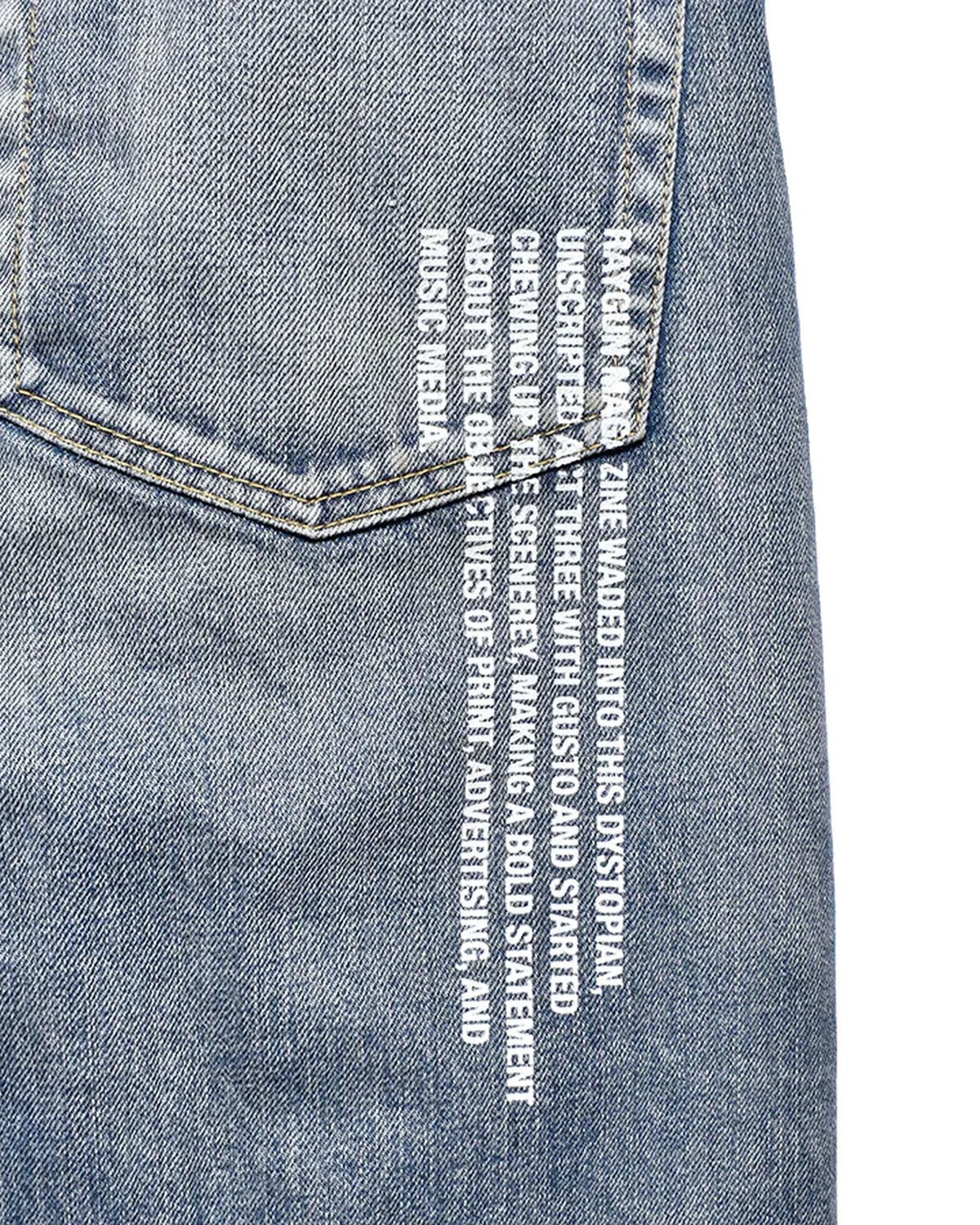 MINEDENIM × MARVIN / “Typo Print” Denim 5Pocket USD (MND-MRV009)
