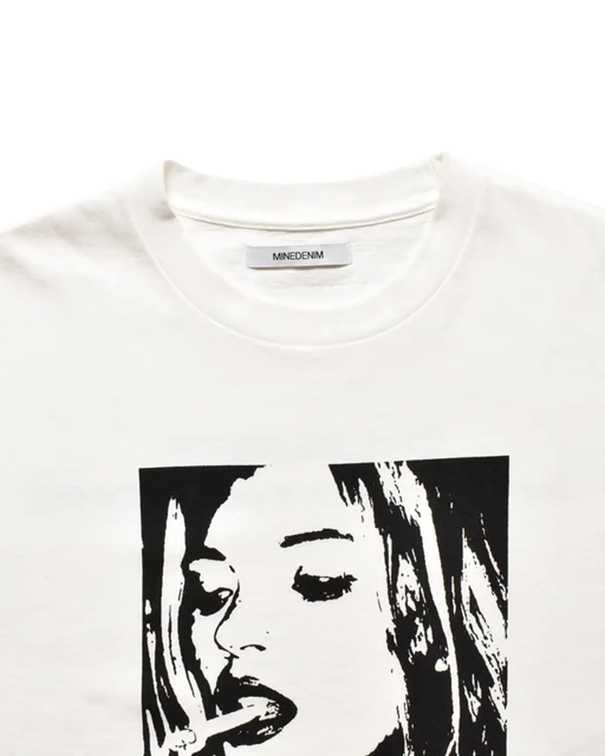 MINEDENIM  / Monochrome Two tone Face Crewneck T-SH (2504-4002)