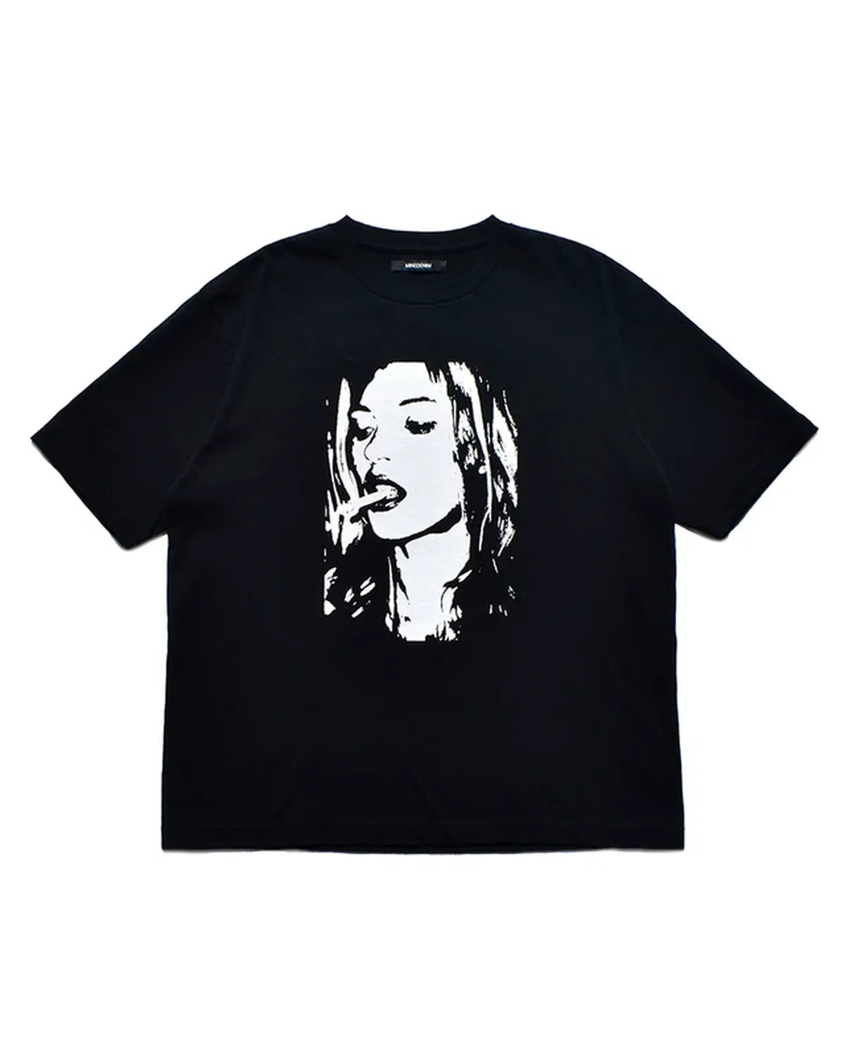 MINEDENIM  / Monochrome Two tone Face Crewneck T-SH (2504-4002)