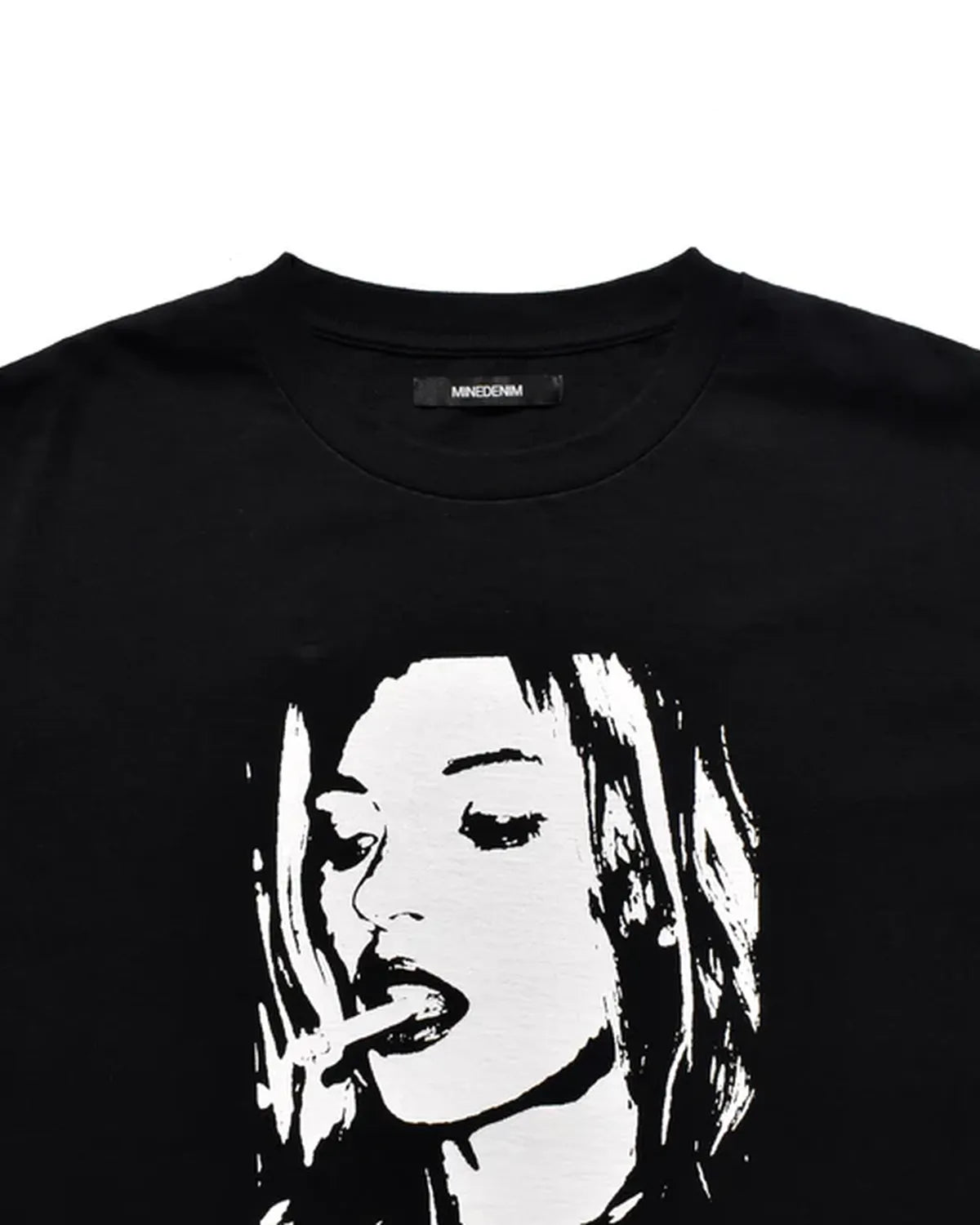 MINEDENIM  / Monochrome Two tone Face Crewneck T-SH (2504-4002)